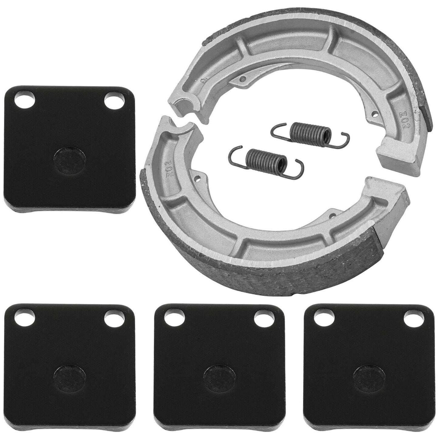 for Suzuki LTA400F LT-A400F Eiger 4WD 2002-2007 Front & Rear Brake Pads Shoes