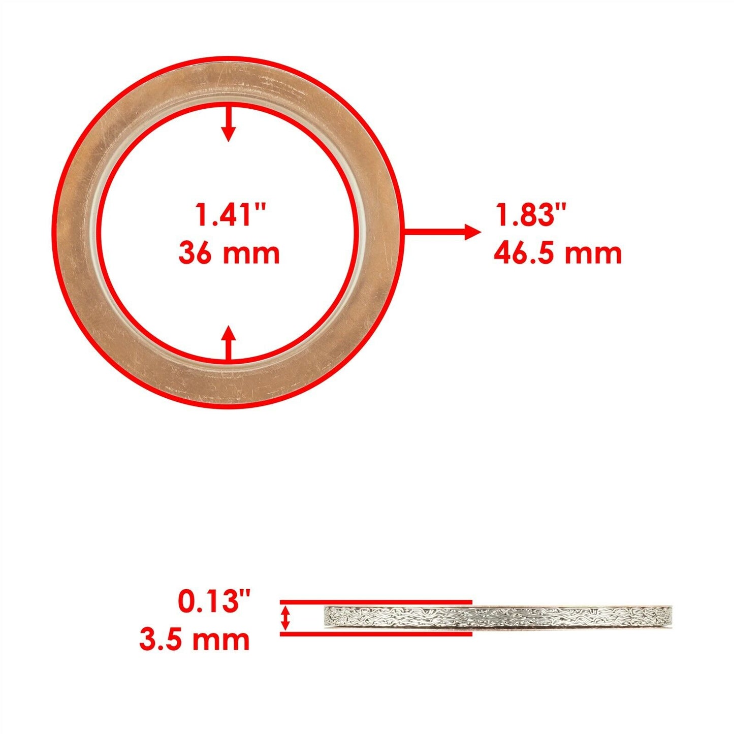 Muffler Exhaust Gasket For Yamaha YFZ450R 2009-2022