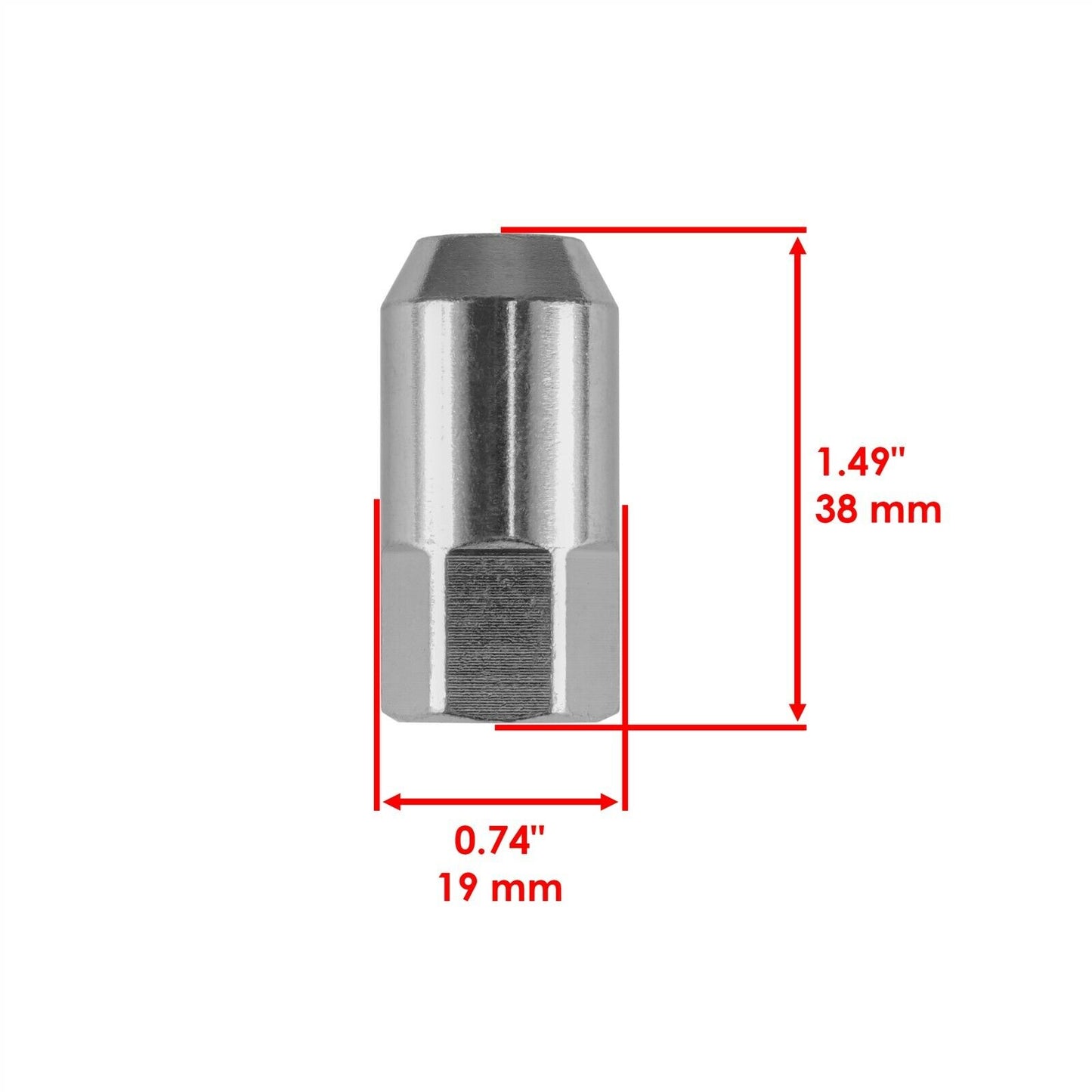 8X Wheel Lug Nut 3/8 for Polaris RZR 800 EFI 2009