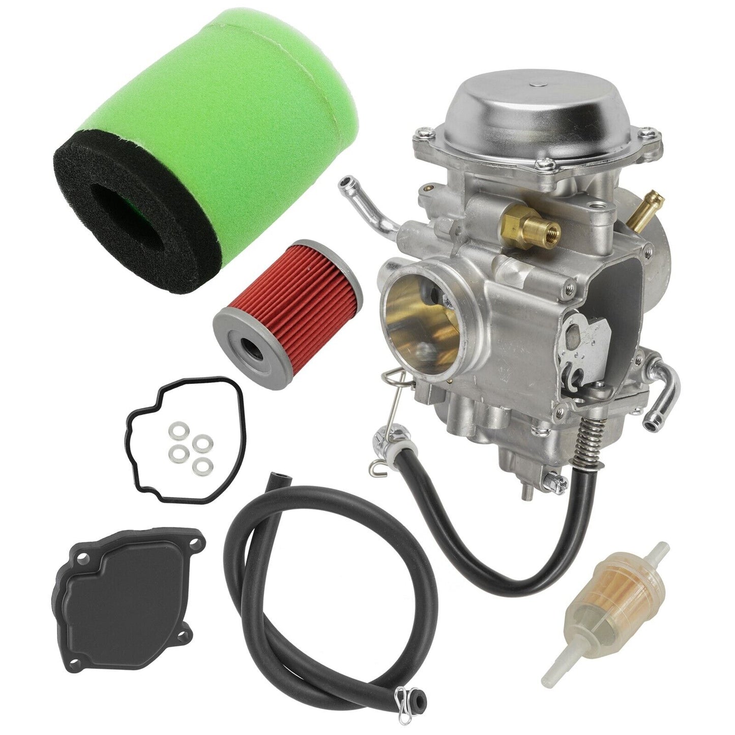 Carburetor w/Air & Oil Filter For Suzuki Quadrunner 250 LTF250 2x4 4x4 1988-1996