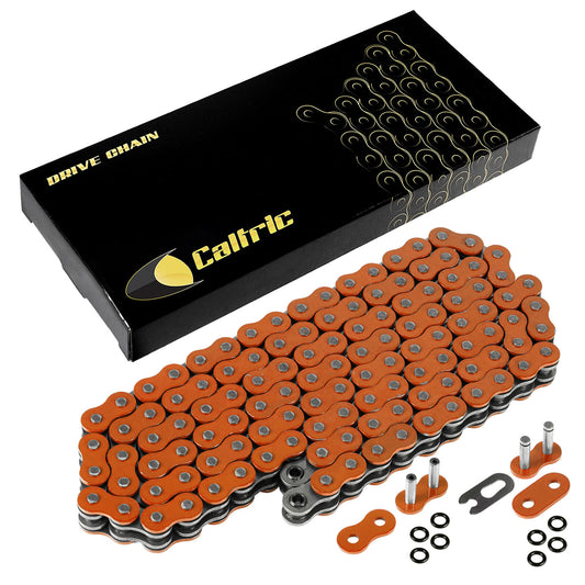 525 X 120 Links Motorcycle Atv Orange O-Ring Drive Chain 525-Pitch 120-Links