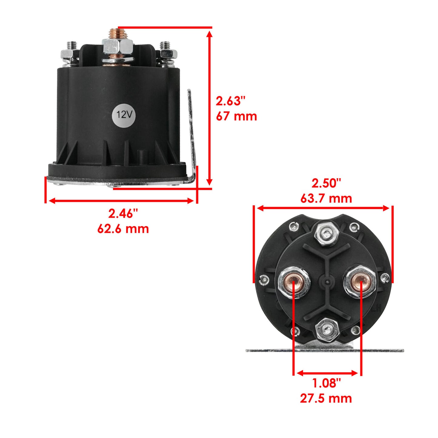 Starter Solenoid Relay for Yamaha Golf Cart Drive 2 DR2A 2017-21 JW1-H1950-00-00