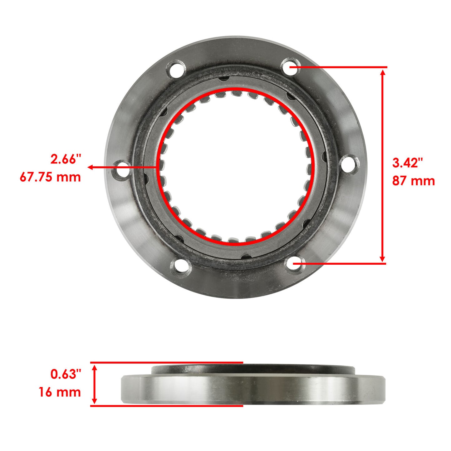 Starter Clutch One Way Bearing Sprag / Gasket for Arctic Cat 700 HDX XT 2016-17