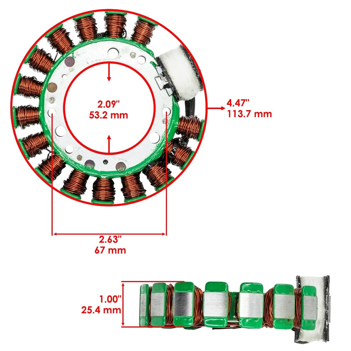 Stator With Gasket for Yamaha Moto-4 350 YFM350ER YFM350 ER 1987 1988 1989