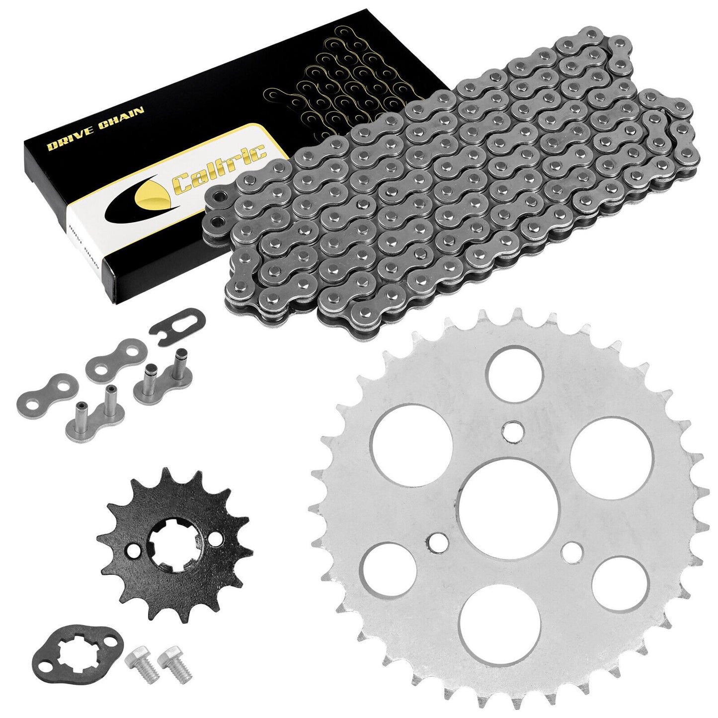 Drive Chain & Sprockets For Polaris Outlaw 110 2016-2023 428 Pitch 136 Link