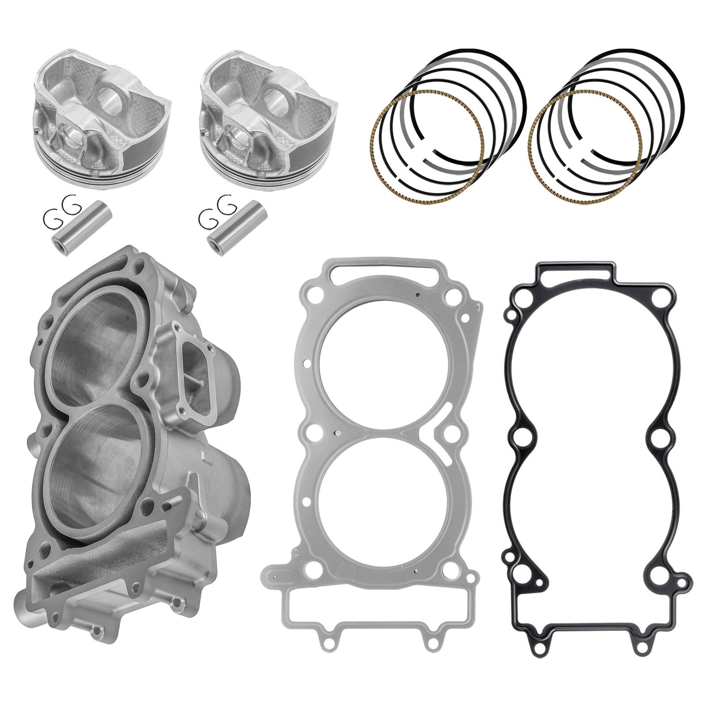 Caltric Cylinder Piston Ring Gasket Kit For Polaris Ranger Crew 900 2014-2016