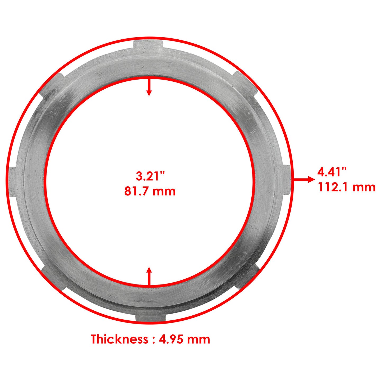 Clutch Plate End 2.75mm for Honda Rincon 650 TRX650FA TRX650FGA 2003-2005 Qty 2