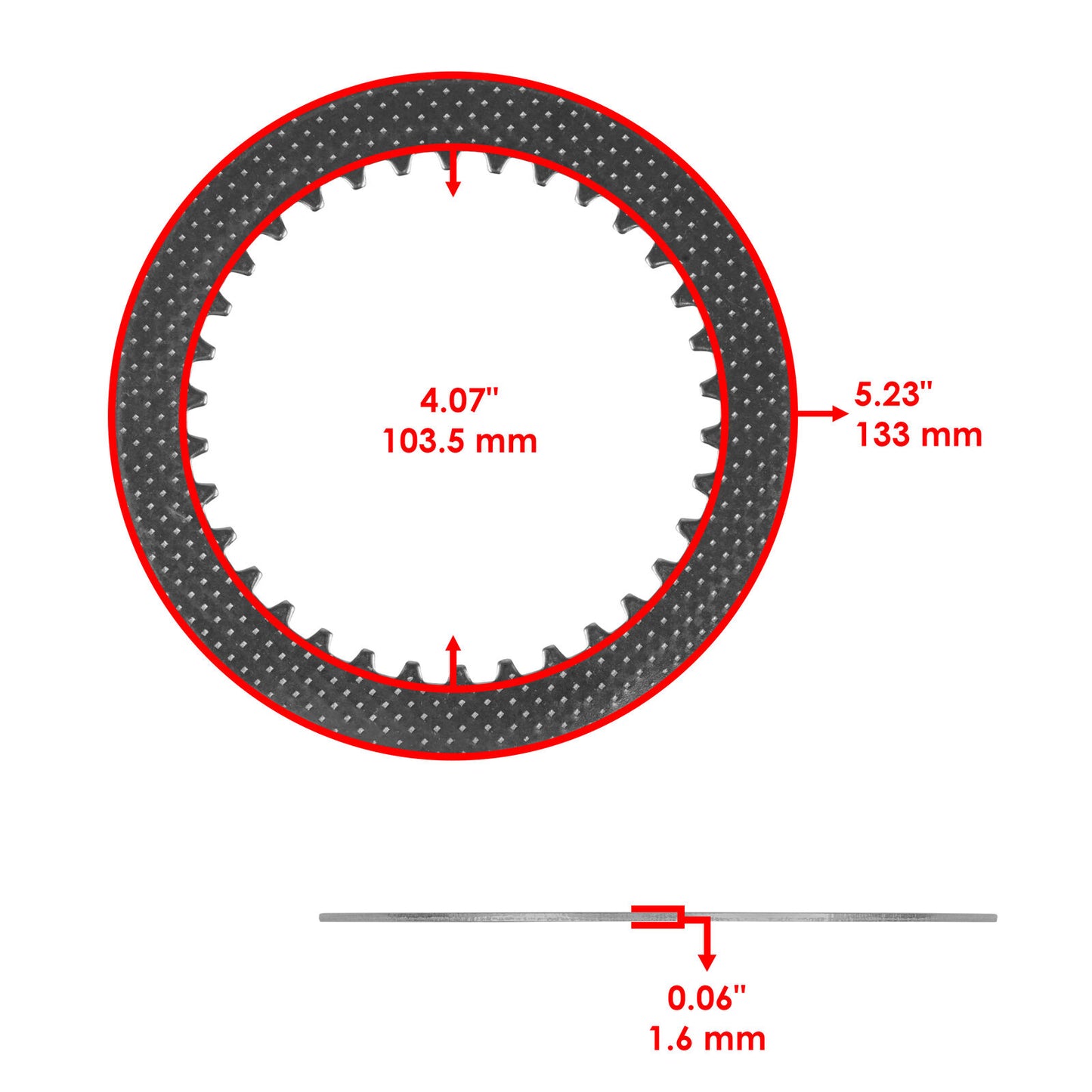 Clutch Plates Kit for Yamaha YZ250F Mounster Energy Racing Edition 2019 - 2023