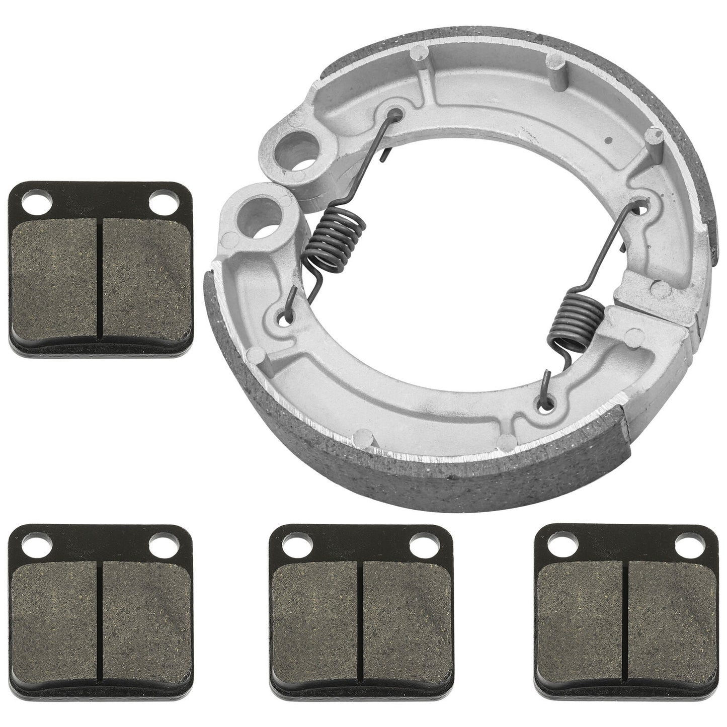 for Yamaha Grizzly 350 YFM350 4WD Irs Hunter 07-12 Front Pads & Rear Brake Shoes