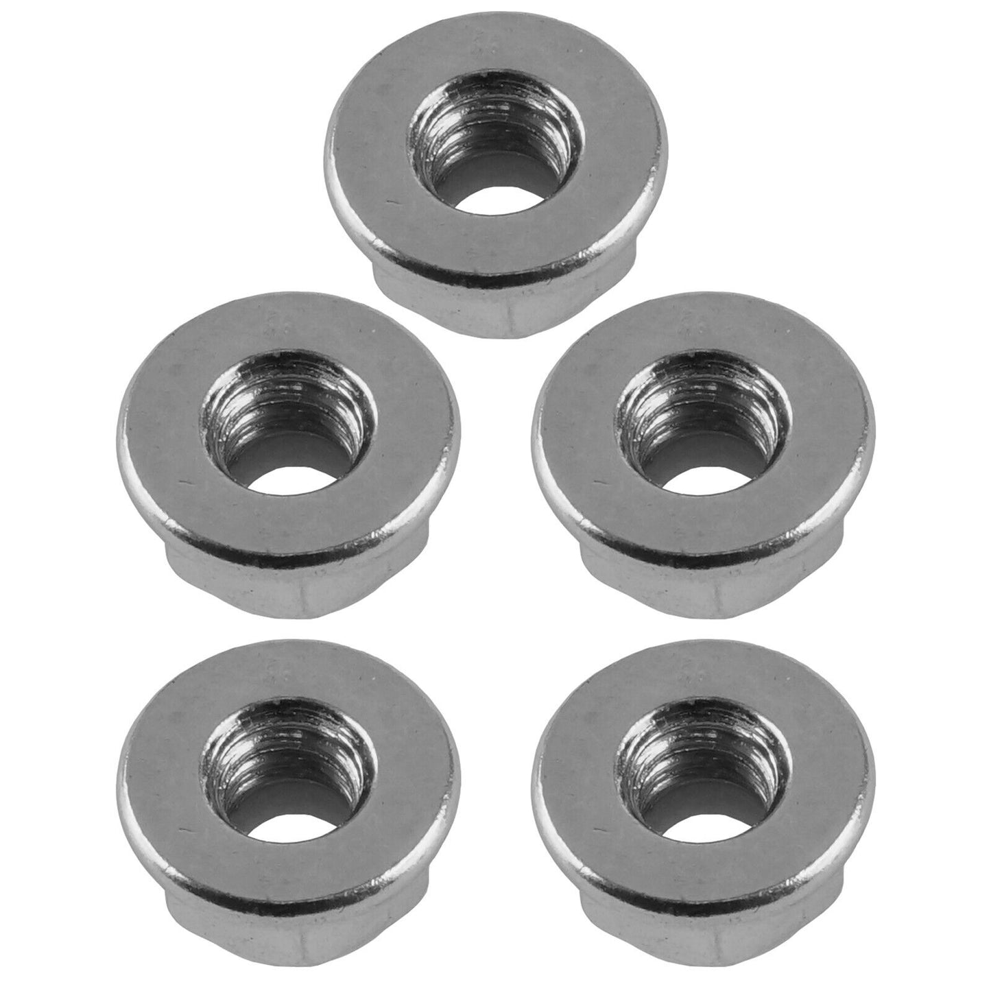 5x Flanged Nylok Nut For Polaris 7542153 1/4-20