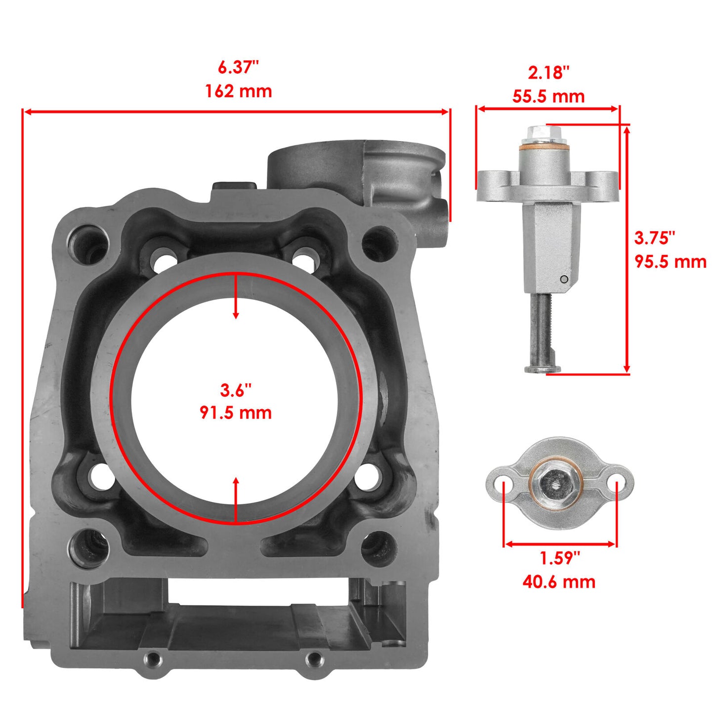 Cylinder Kit Piston Rings Gaskets for Polaris RANGER 500 4X4 EFI 2006-2012