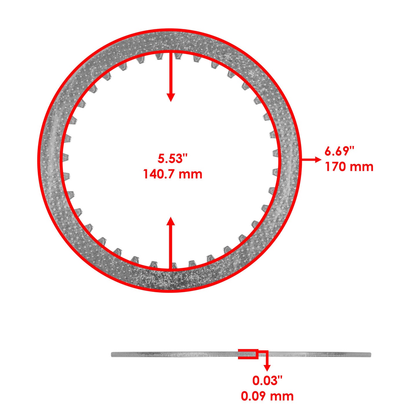 Clutch Friction Steel Plates Kit for Kawasaki Vulcan 2000 VN2000 2004 2005-2010