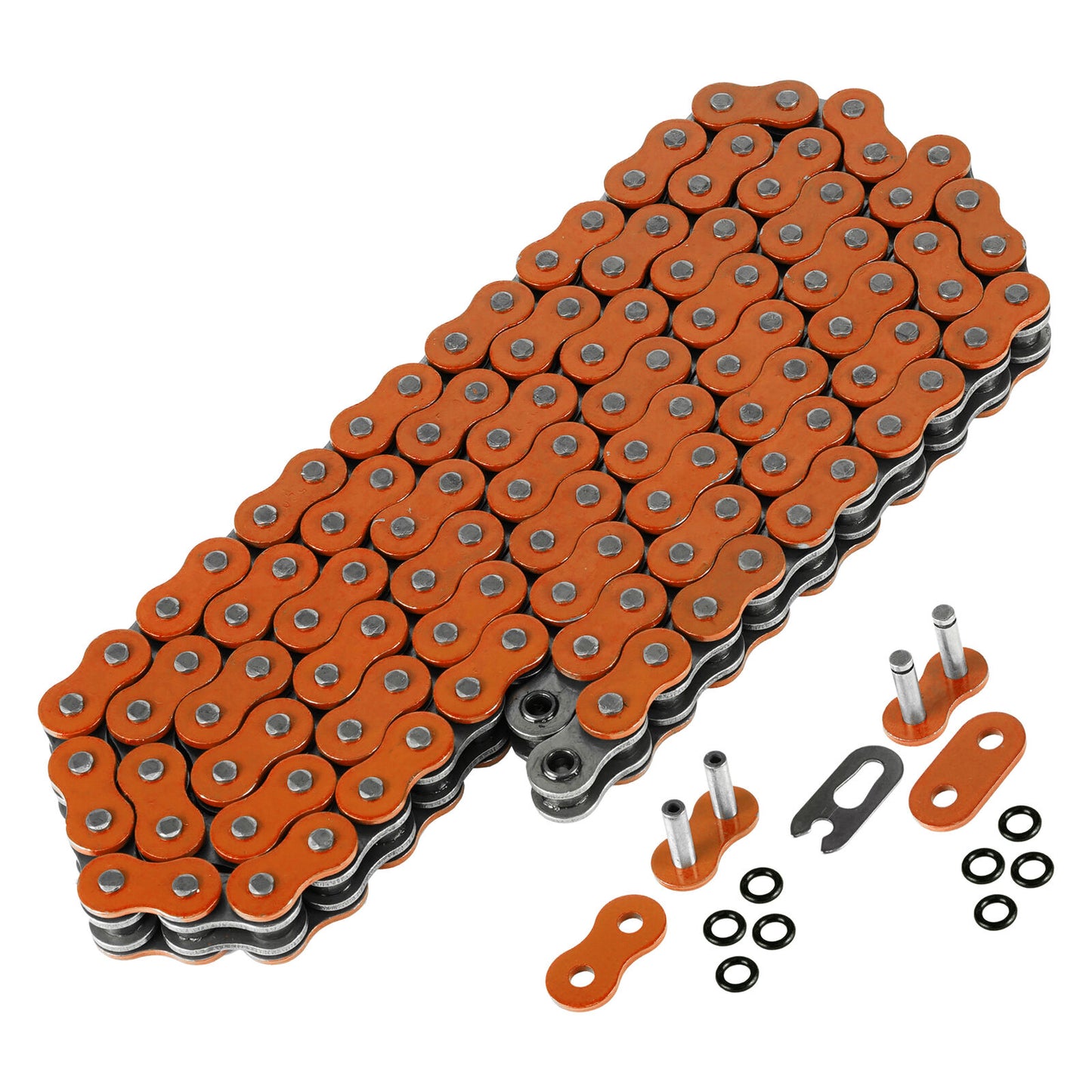 520 X 120 Links Motorcycle Atv Orange O-Ring Drive Chain 520-Pitch 120-Links