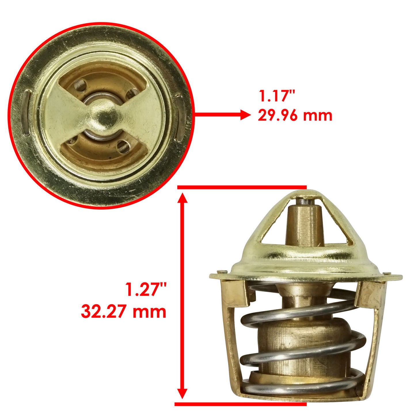 Caltric Thermostat for Arctic Cat 250 2X4 2006 2007 2008 2009 / 3303-755