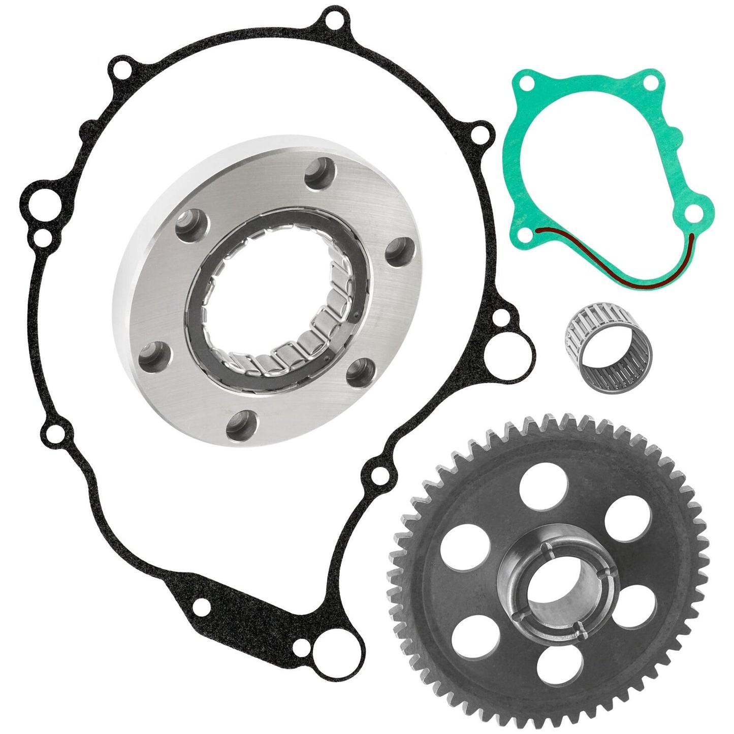 Starter Clutch & Gear Idler W/ Gaskets For Yamaha YFM660R Raptor 660R 2001-2003