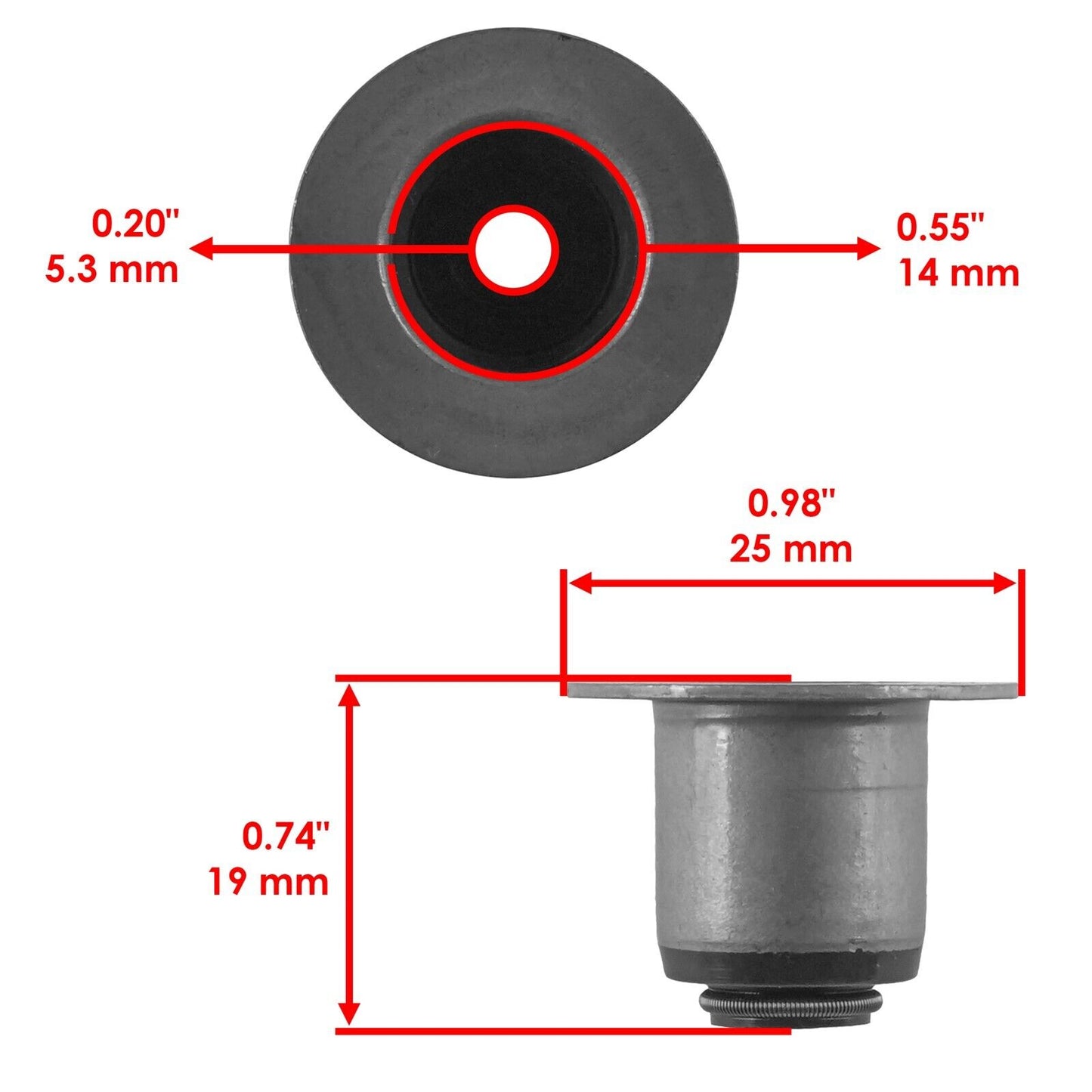 Valve Guide Seal & Valve spring seat for Polaris RZR 800 / RZR S 800 2009-2010