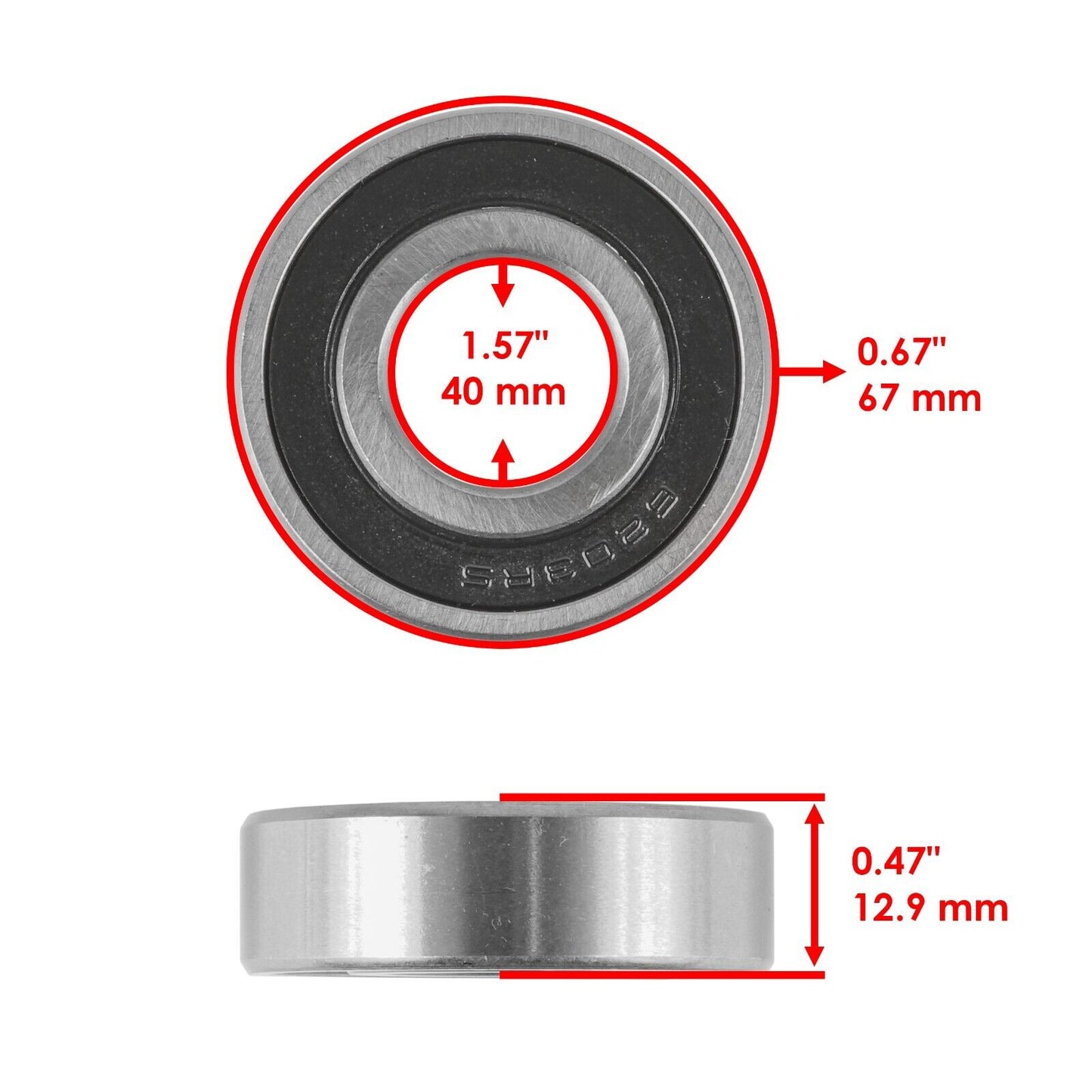 Front Wheel Ball Bearing And Seal Kit for Yamaha FZ6R 2009-2015