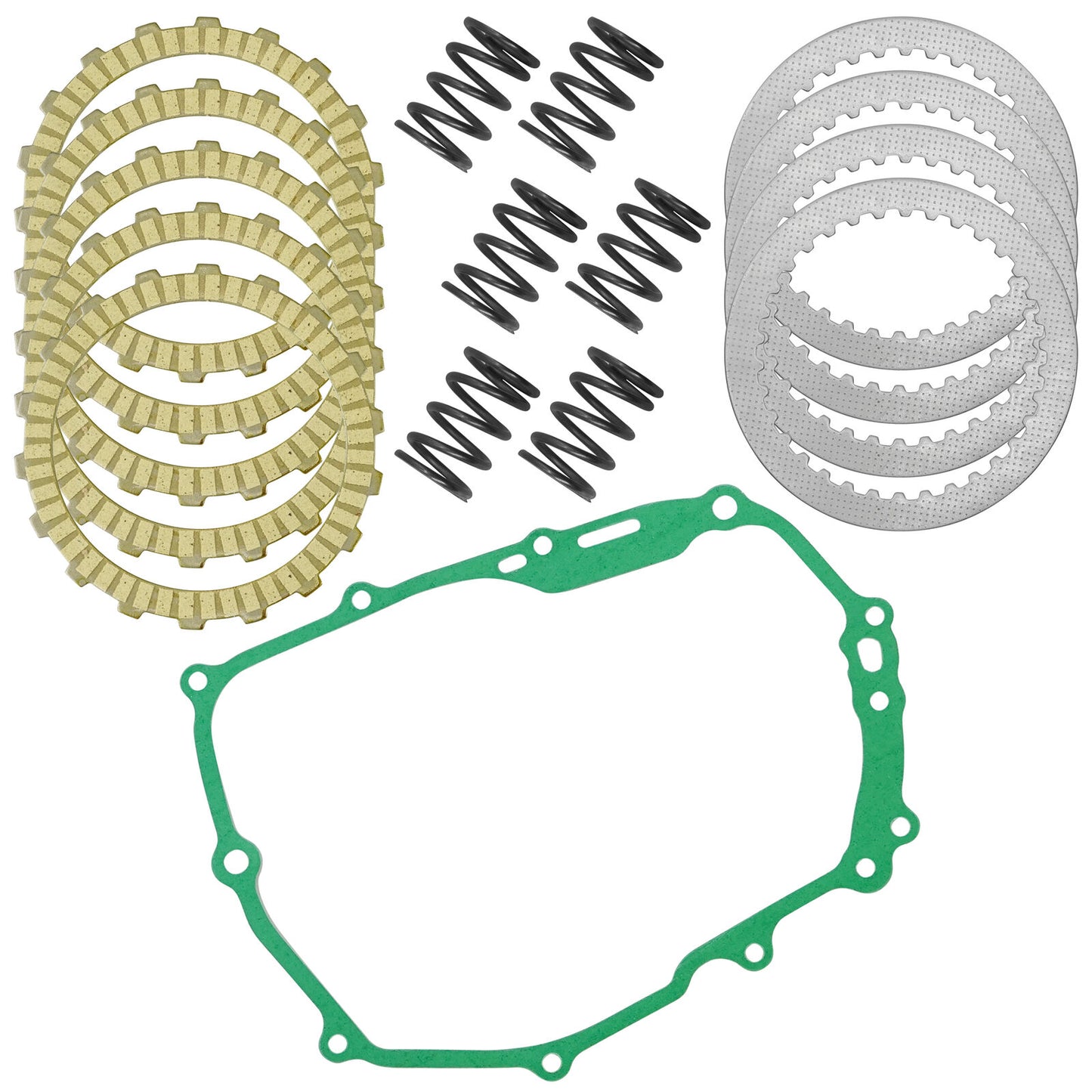 Clutch Friction Plates w/ Springs Gasket Kit for Honda Grom 125 MSX125 2014-2020