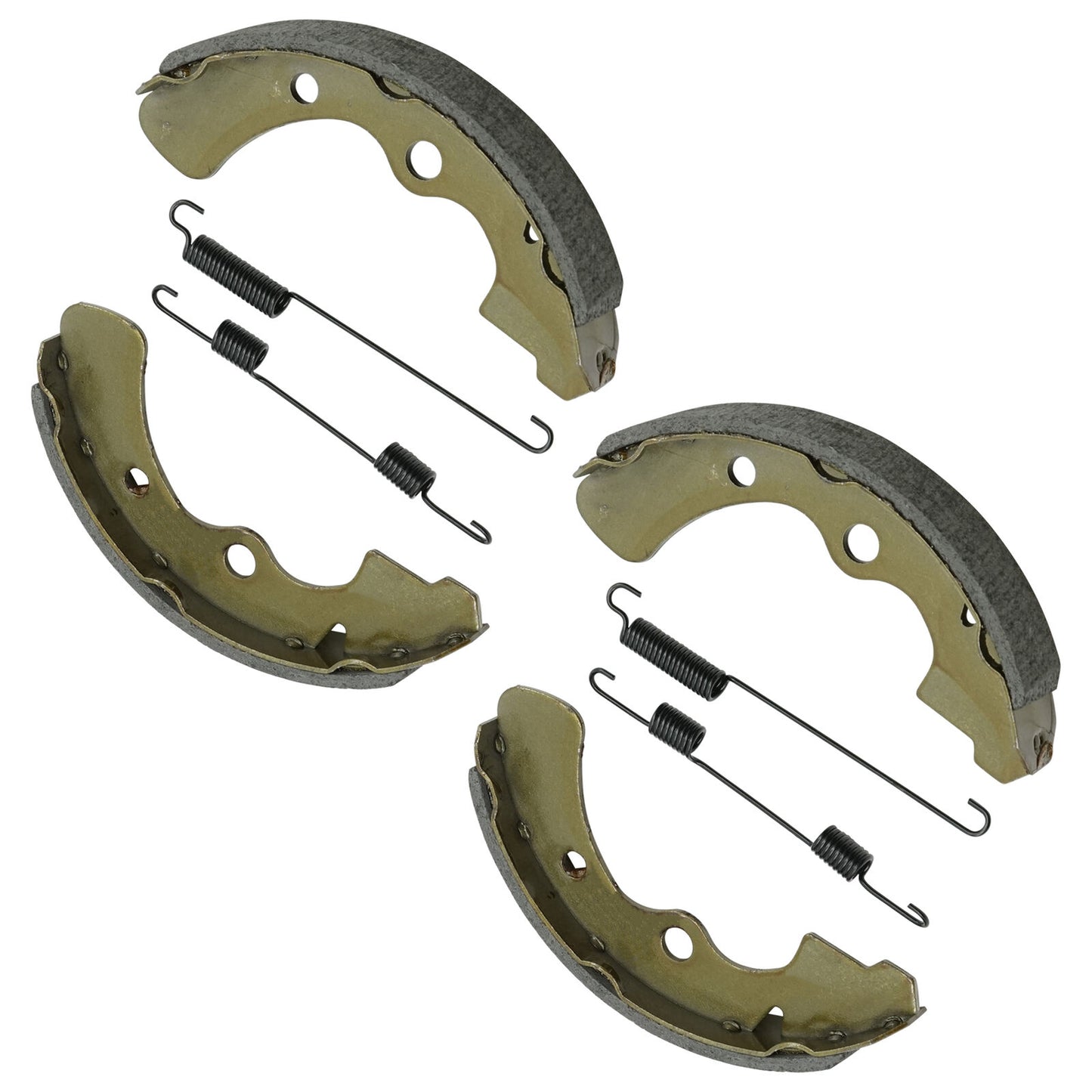 Caltric Front Brake Shoes for Kawasaki 41048-7501 Front Brake Shoes