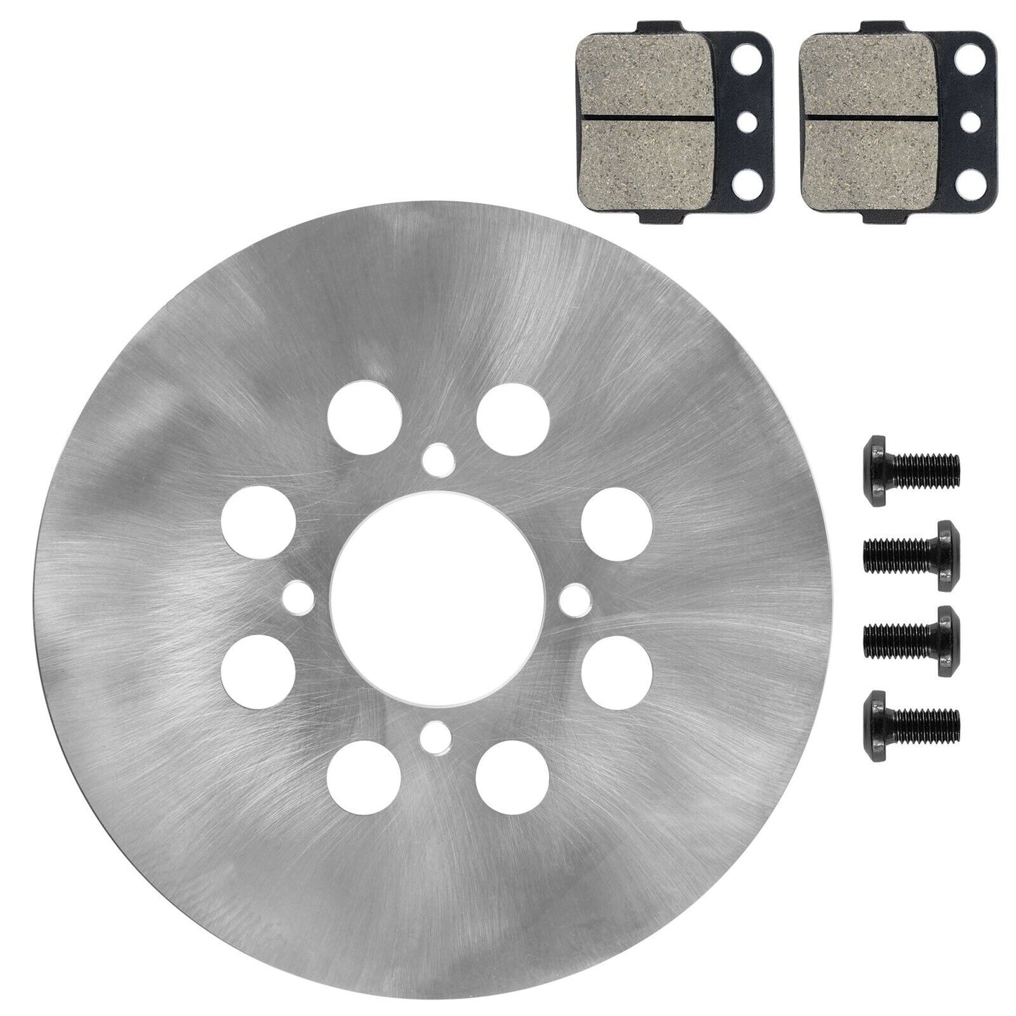 Rear Right Brake Disc with Bolts & Brake Pads for Yamaha Warrior 350 1988-1989