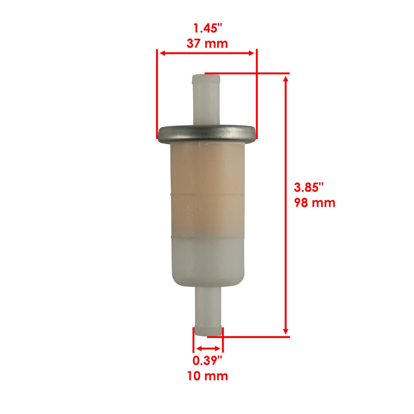 2X Fuel Filter For Honda GL1200A Gold Wing Aspencade / GL1200I Interstate 1987