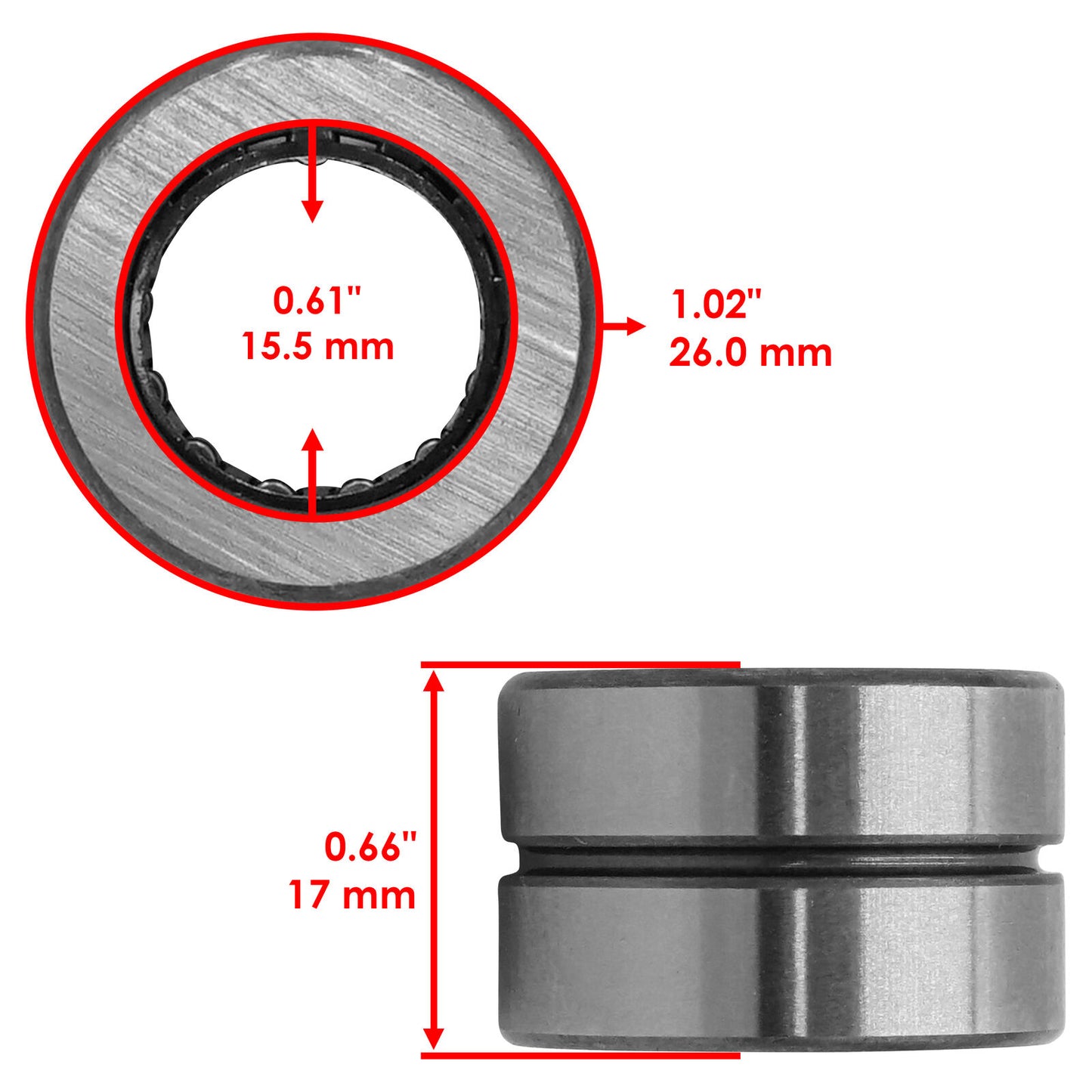 Caltric Front Differential Bearing For Honda Talon 1000R 1000X SXS1000 2019-2024