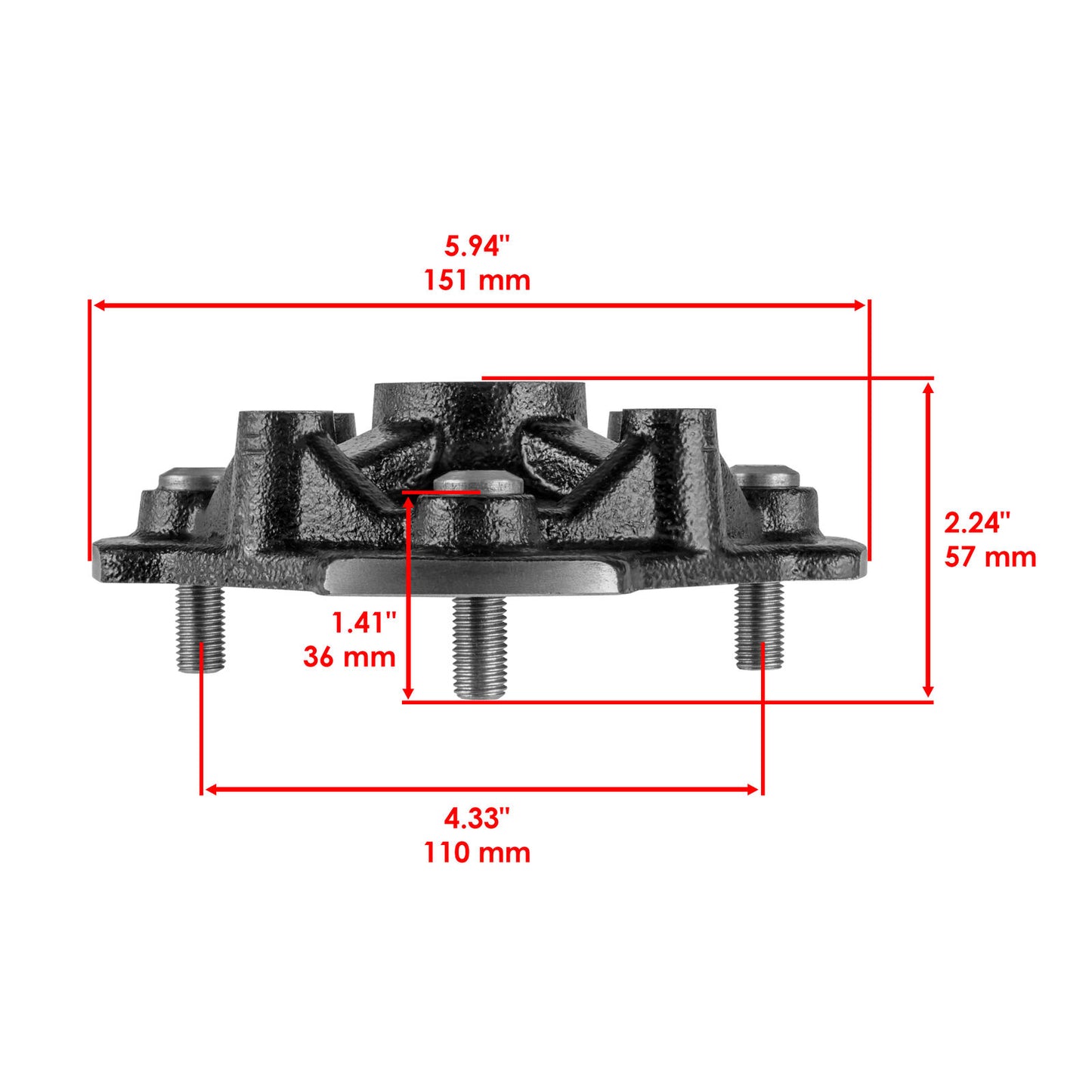 Front Left Or Right Wheel Hub For Honda Rancher 420 TRX420FM 4X4 2014 - 2022