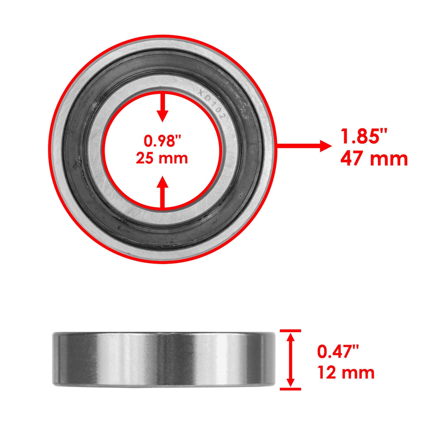 Camshaft W/ Bearings for Yamaha Big Wheel 350 Bw350 1987-1988