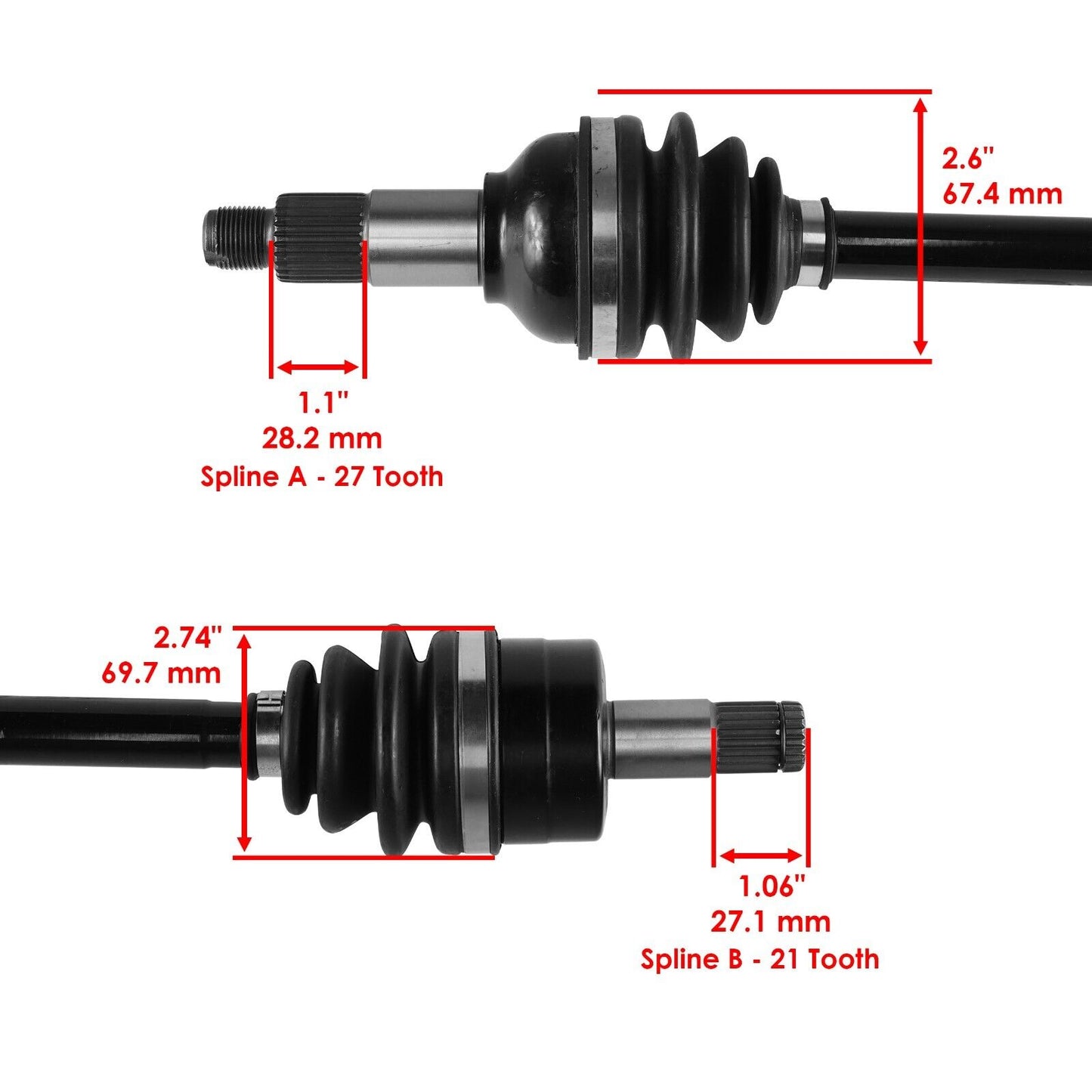 Front Left Right CV Joint Axle Bearing For Yamaha Kodiak 700 YFM700 4X4 Eps 2016