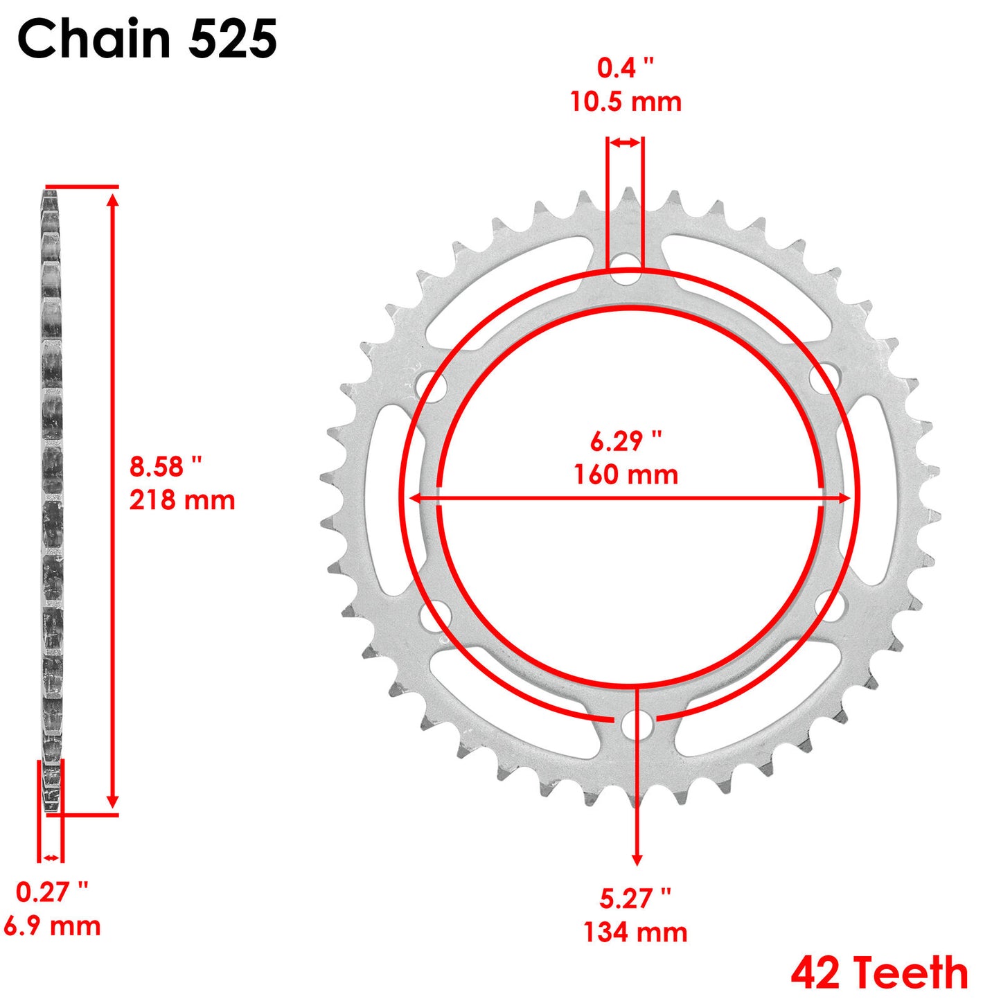 Front & Rear Sprockets for Honda CBR600RR CBR600RA Abs 2007-2016