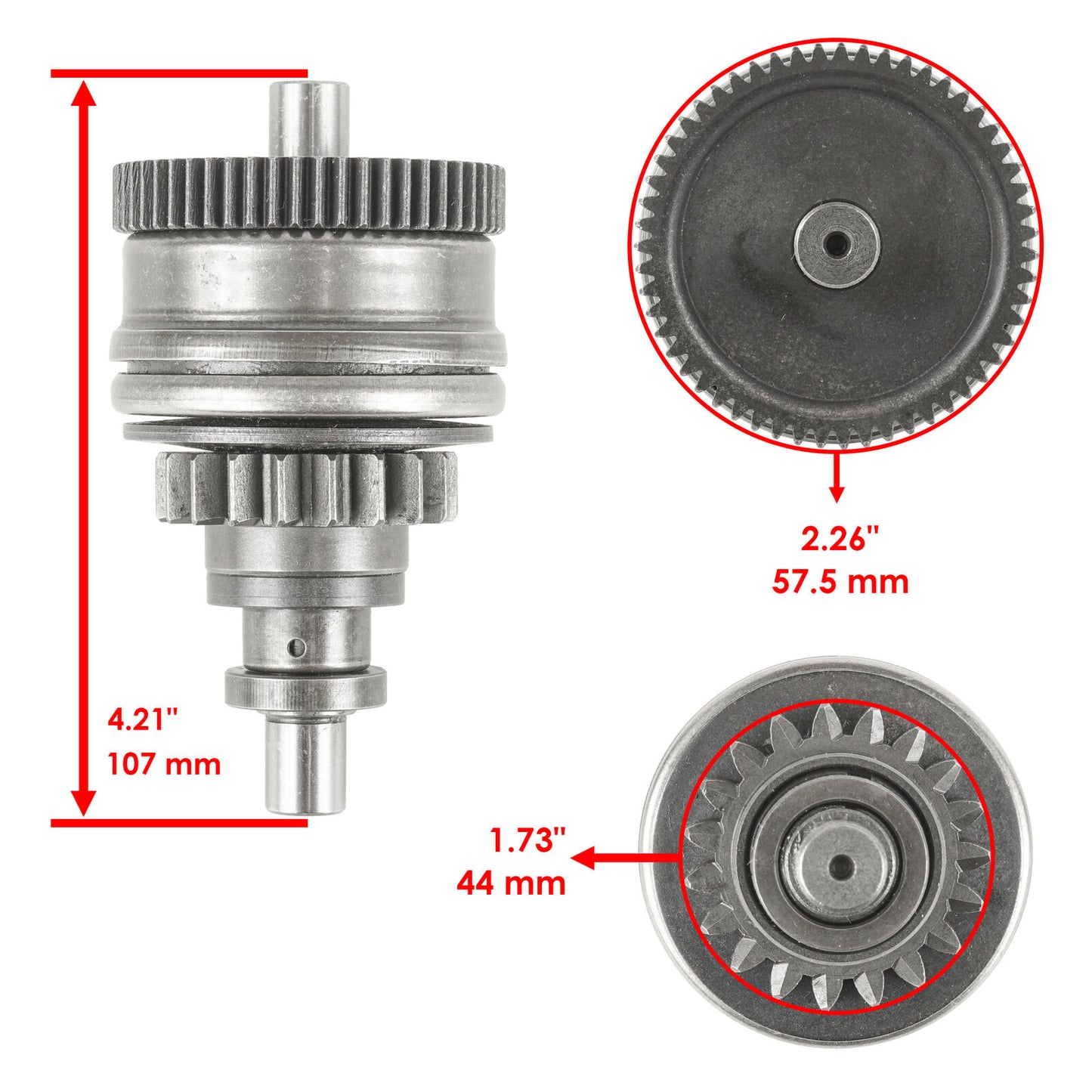 Starter & Drive for Polaris Ranger Crew 700 EFI 4X4 2008-2009