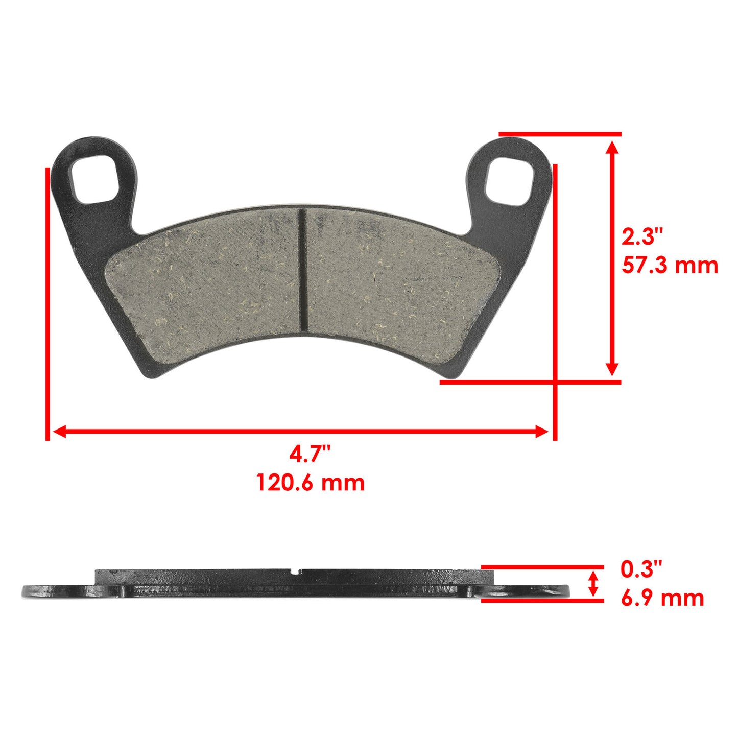 Front Brake Disc Rotor And Pads for Polaris Ranger Crew 900 4X4 2013 2014-2017