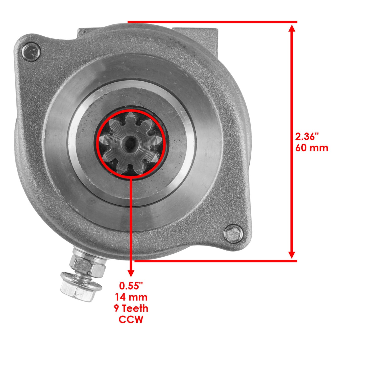 12V Caltric Starter for Ski-Doo GTX LE / SE 1200 4-Tec 2009 - 2015 / 420893531