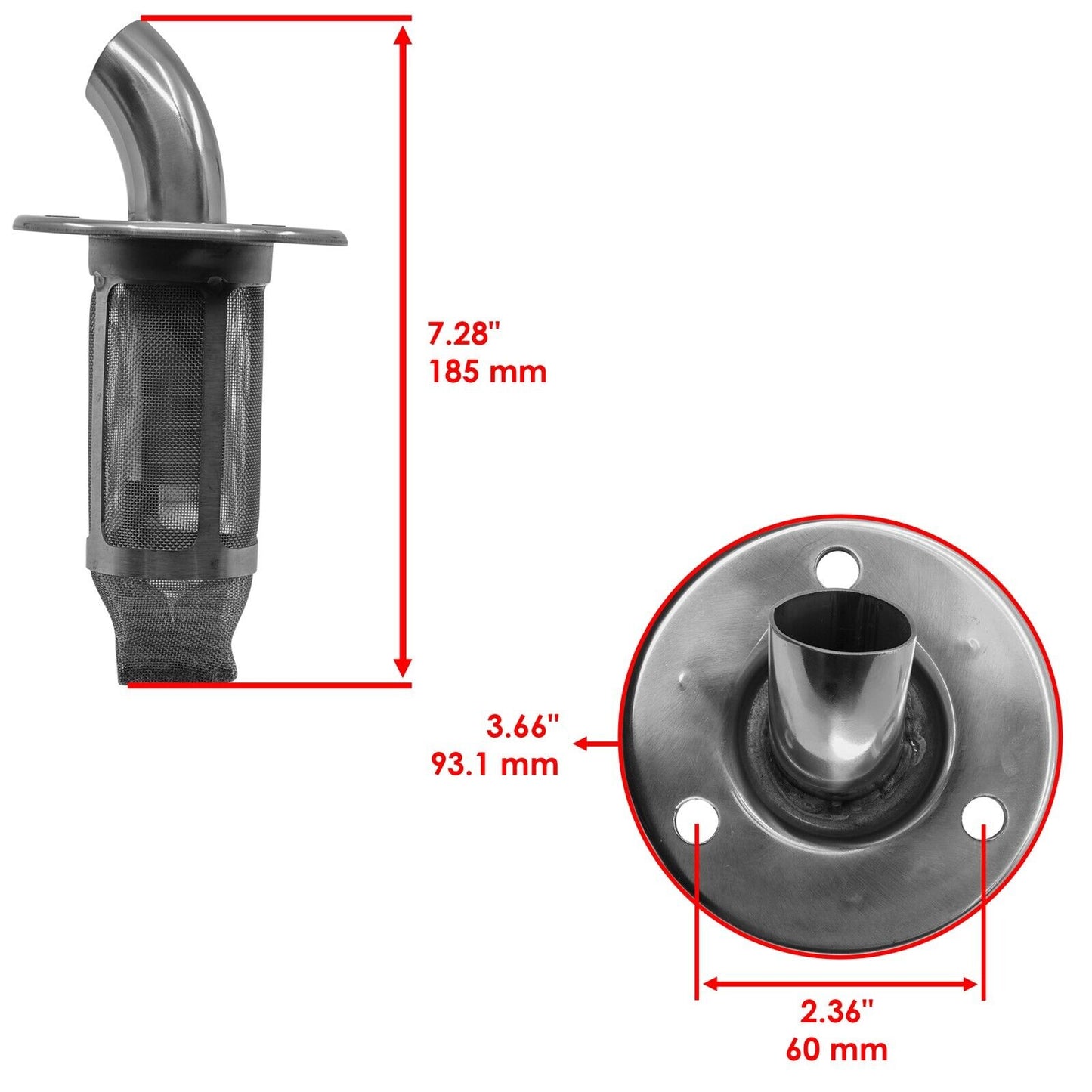 Caltric 5ND-E4752-00-00 Muffler Pipe Outlet Spark Arrester for Yamaha