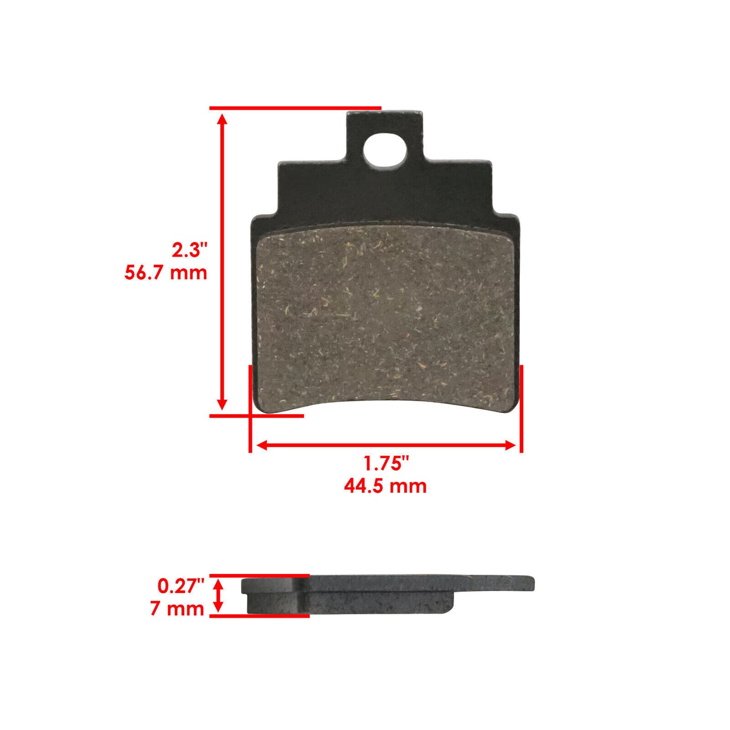 Rear Brake Pads for Kymco  KXR 250 Mongoose 2004 2005 2006 2007 2008 2009 2010