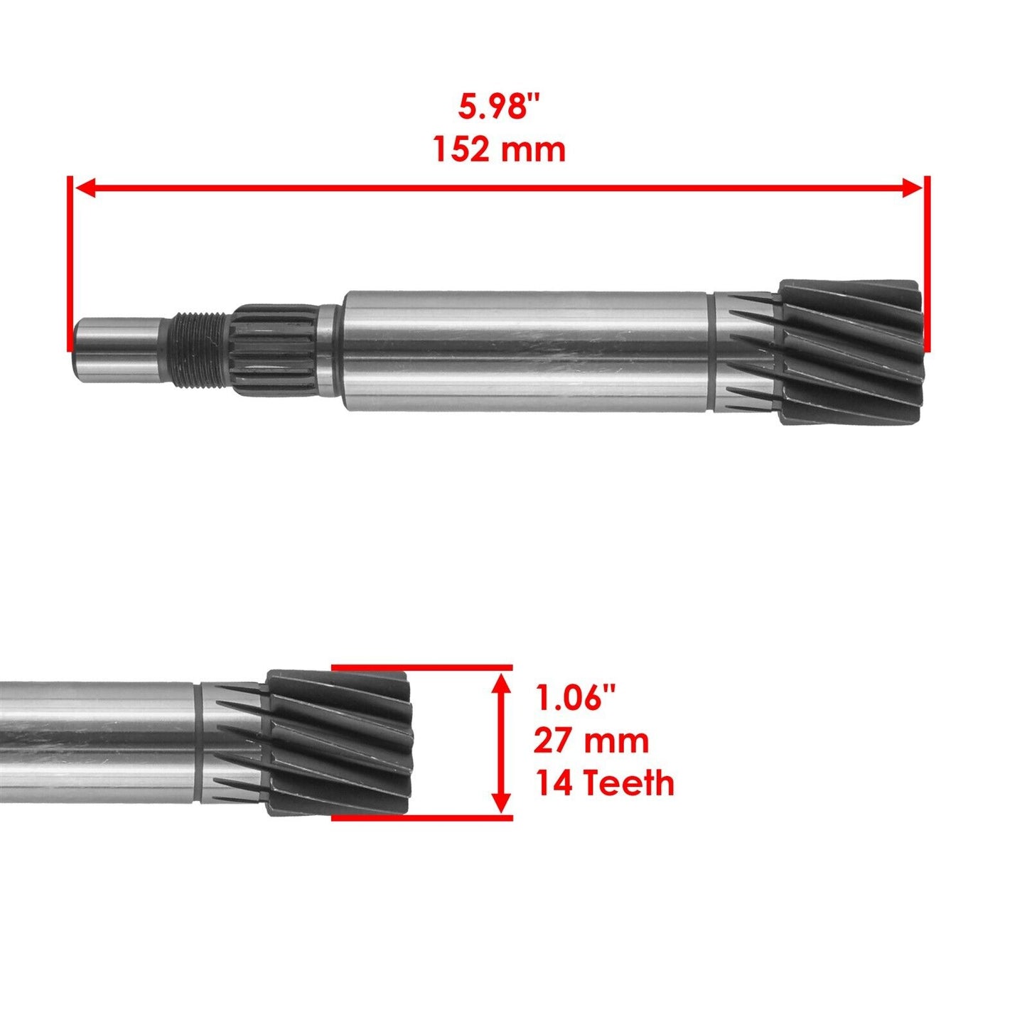 Caltric Variator Clutch Gear Shaft For Yamaha Breeze YFA1 1989-2004 CVT New