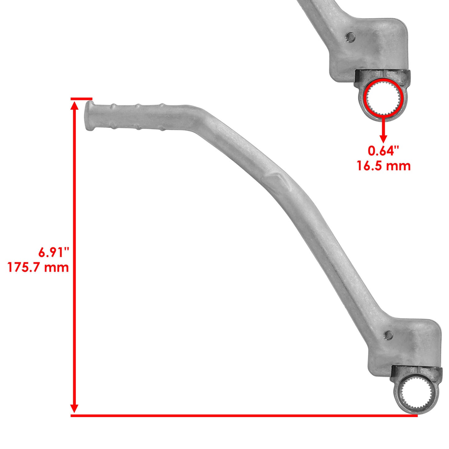 Caltric Kick Start Pedal Lever For Yamaha YZ250F 2010-2013 17D-15620-50-00