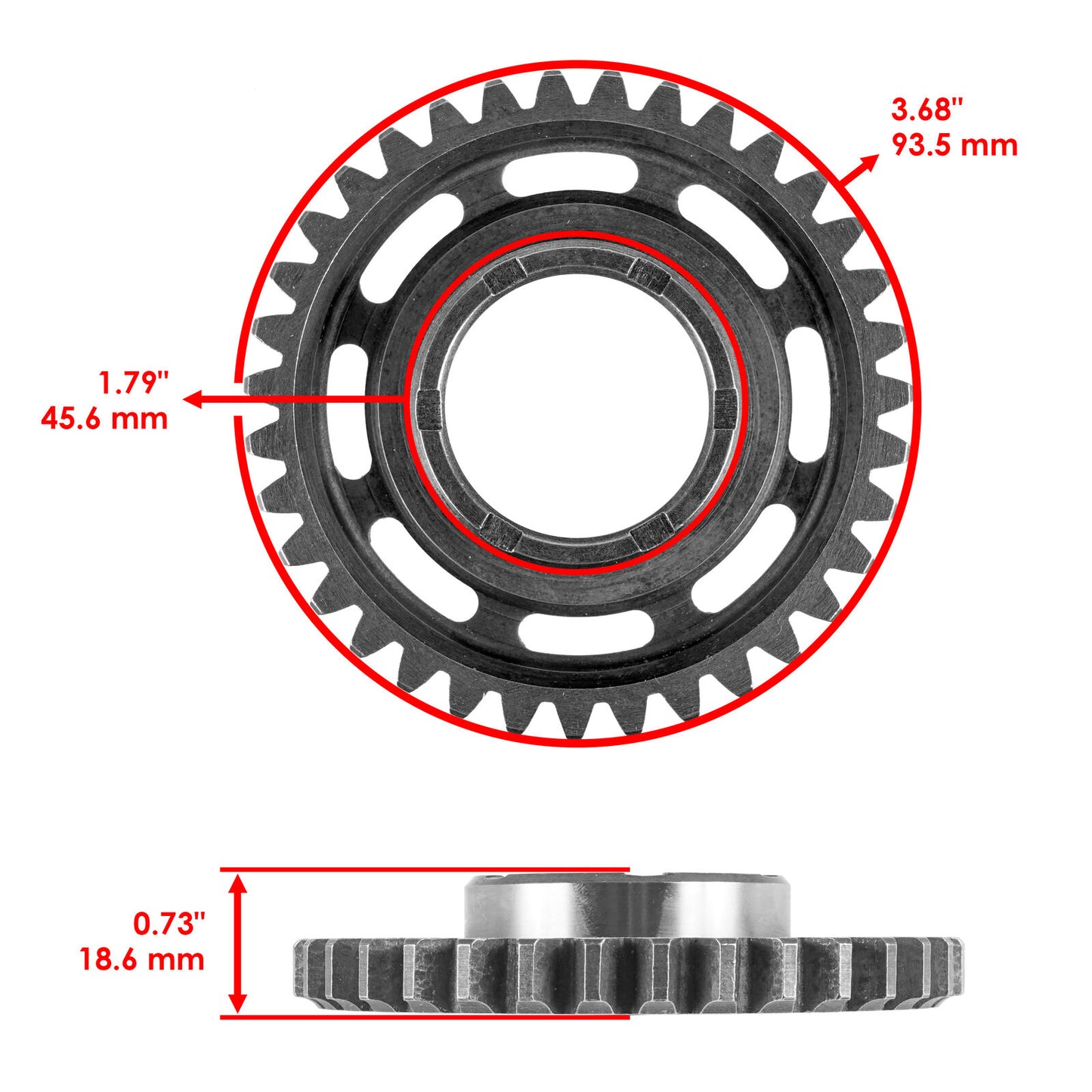 Starter Clutch & Driven Gear Reduction Gear W/Gasket for Honda TRX450ER 2006-14