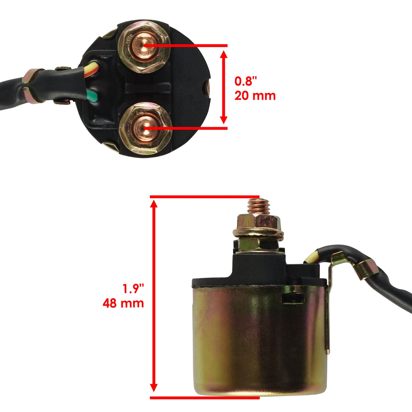 Starter & Relay Solenoid for Honda TRX350 TRX 350 Fourtrax Rancher 2000-2006