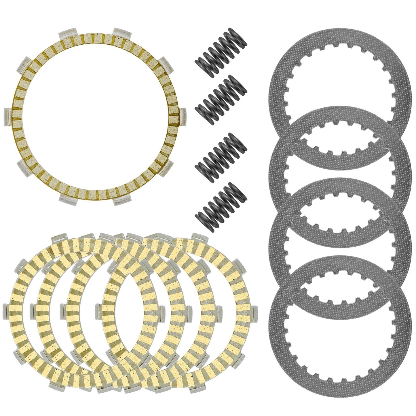 Clutch Friction Steel Plates Kit for Kawasaki Eliminator 125 BN125A 2001 - 2009