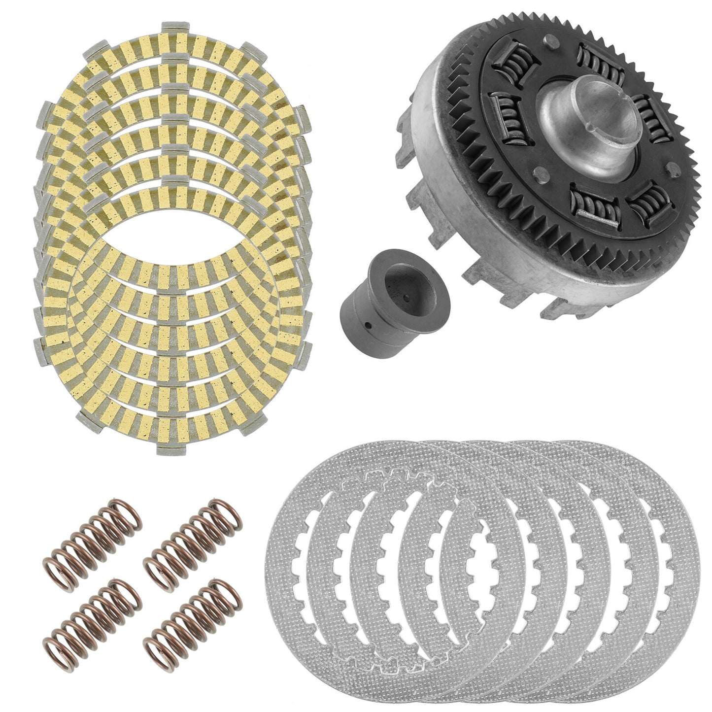 Clutch Outer Basket and Plates Kit for Honda Rancher 420 TRX420FM FM1 FM2 07-23