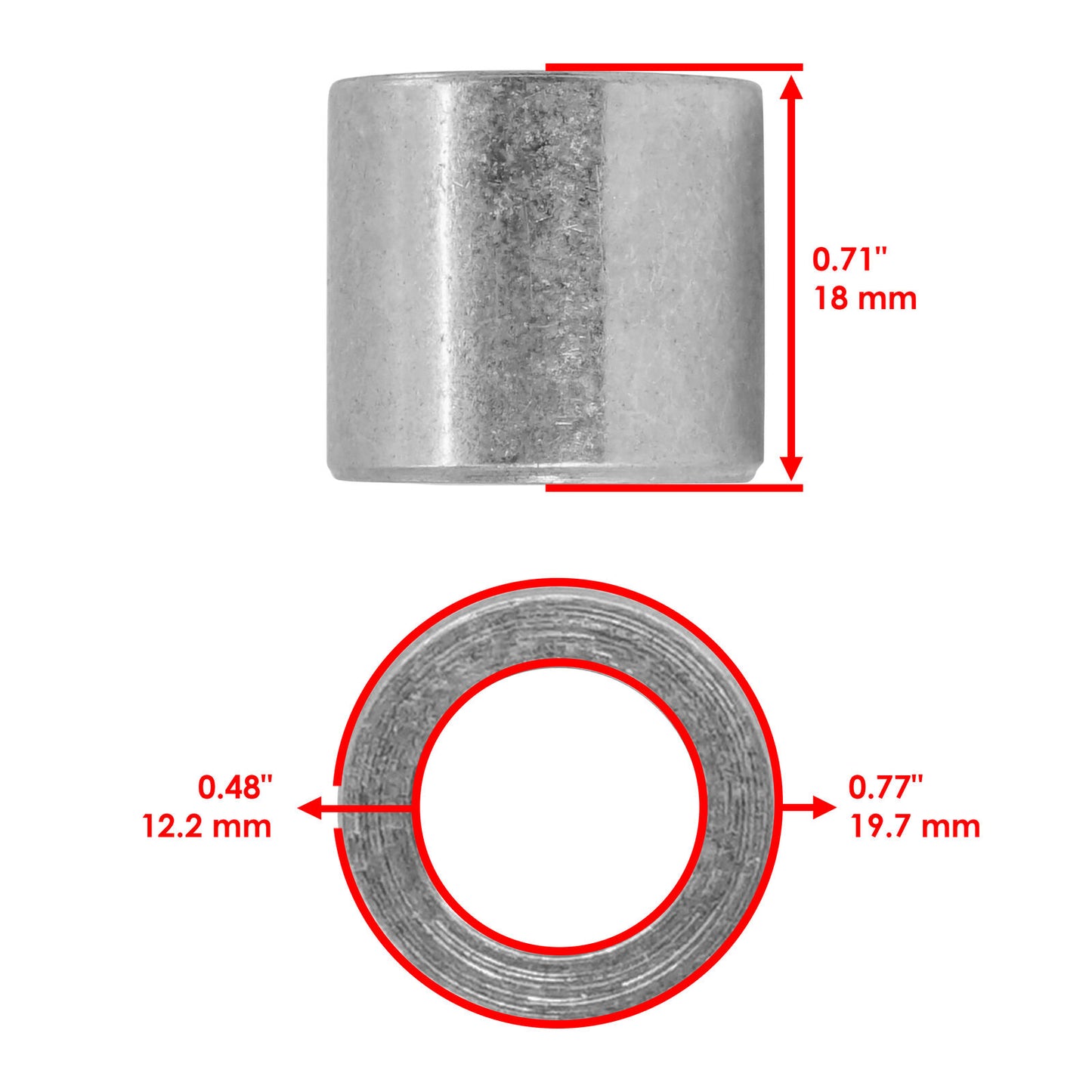 Caltric 52142-HP5-600 52145-HP5-600 Swing Arm Bushing Kit For Honda