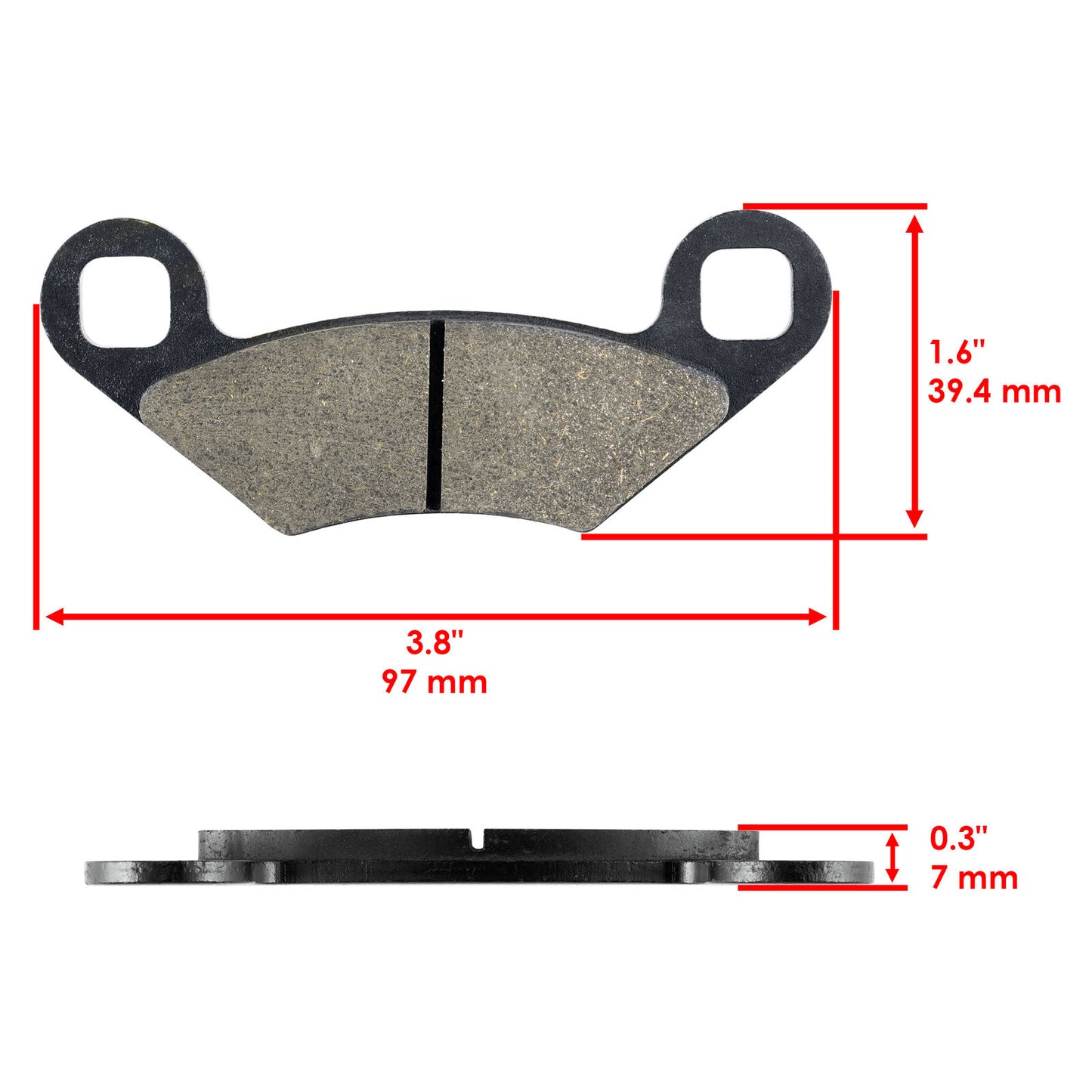 Brake Pads for Polaris Sportsman 600 4X4 2003 2004 2005 Front Brakes Atv