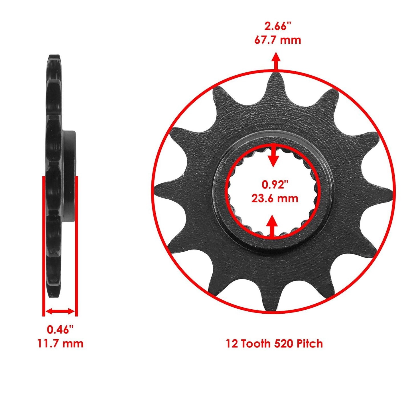 Front & Rear Sprockets Kit for Polaris Trail Blazer 250 1995 1996 1997 98 1999