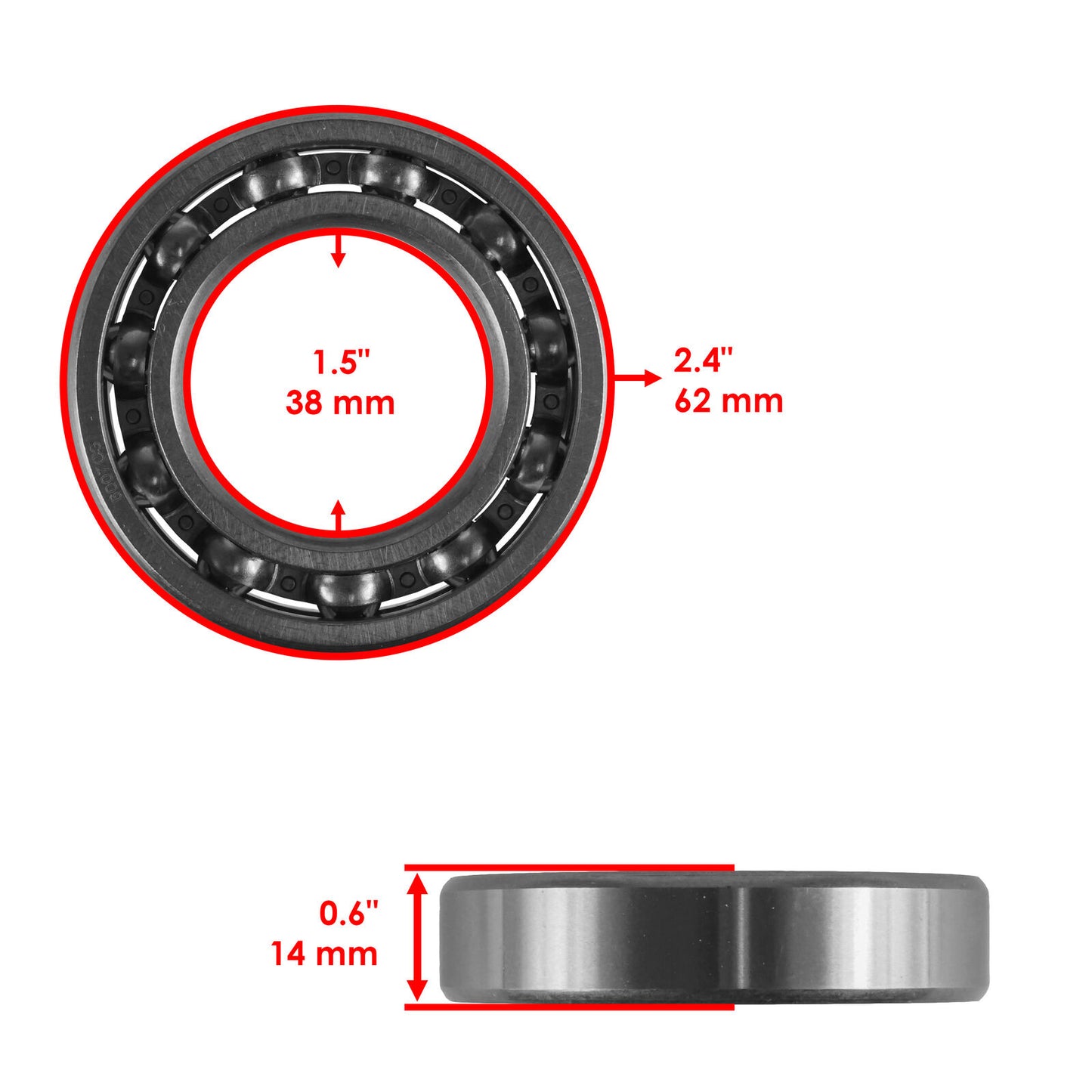 Rear Differential Bearings & Seals For Honda Rancher 350 TRX350FM 4x4 ES 2000-06