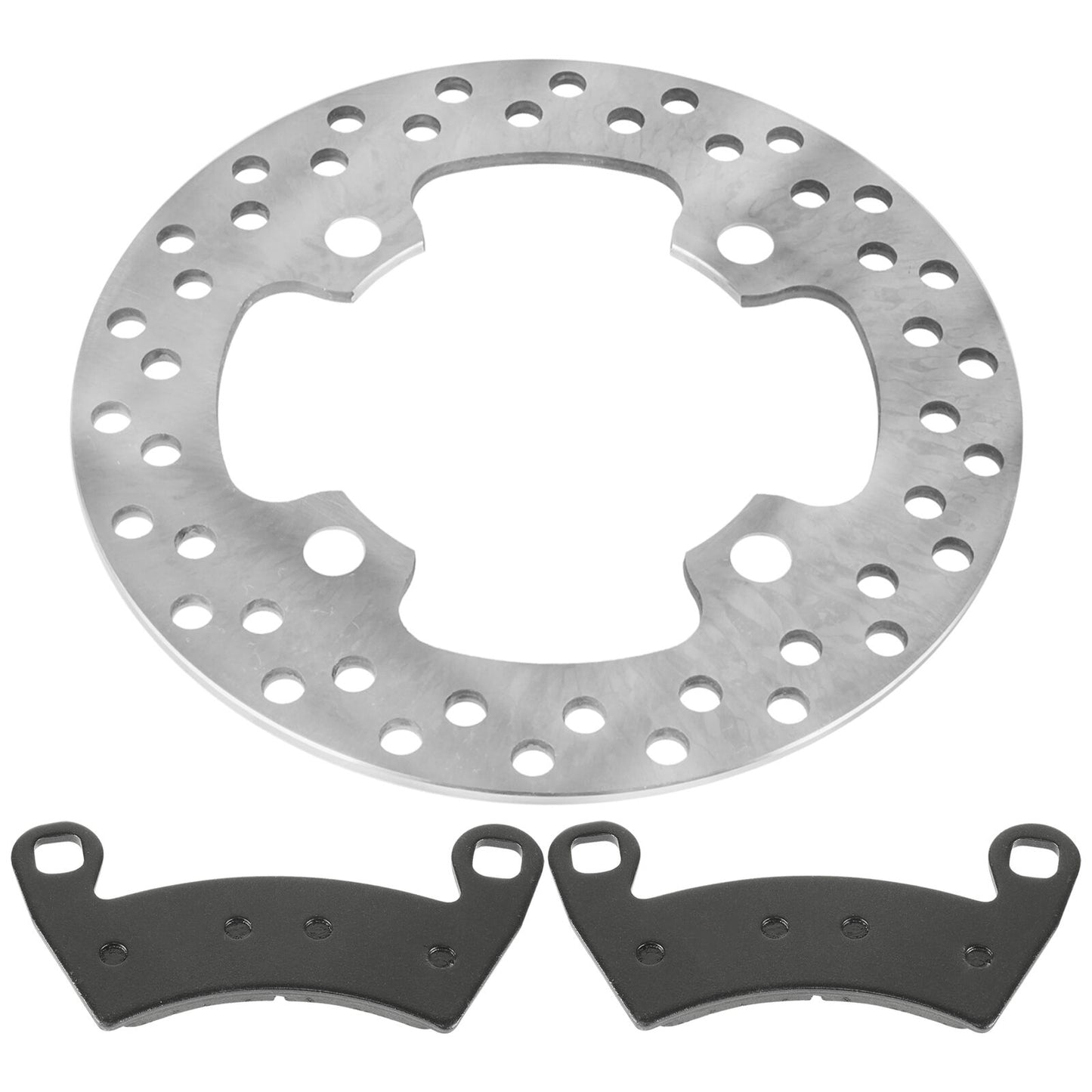 Front Brake Disc Rotor And Pads for Polaris Ranger Crew 900 4X4 2013 2014-2017