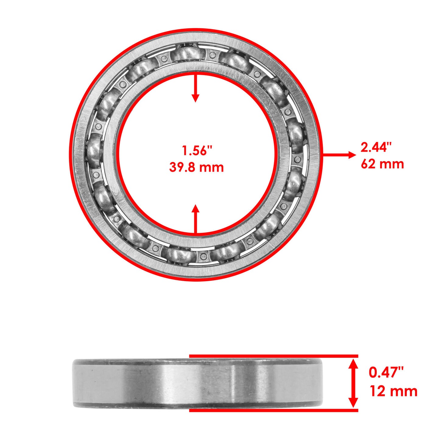 Caltric Rear Differential Bearing & Seals For Yamaha YXZ1000R YXZ10 2017-2024