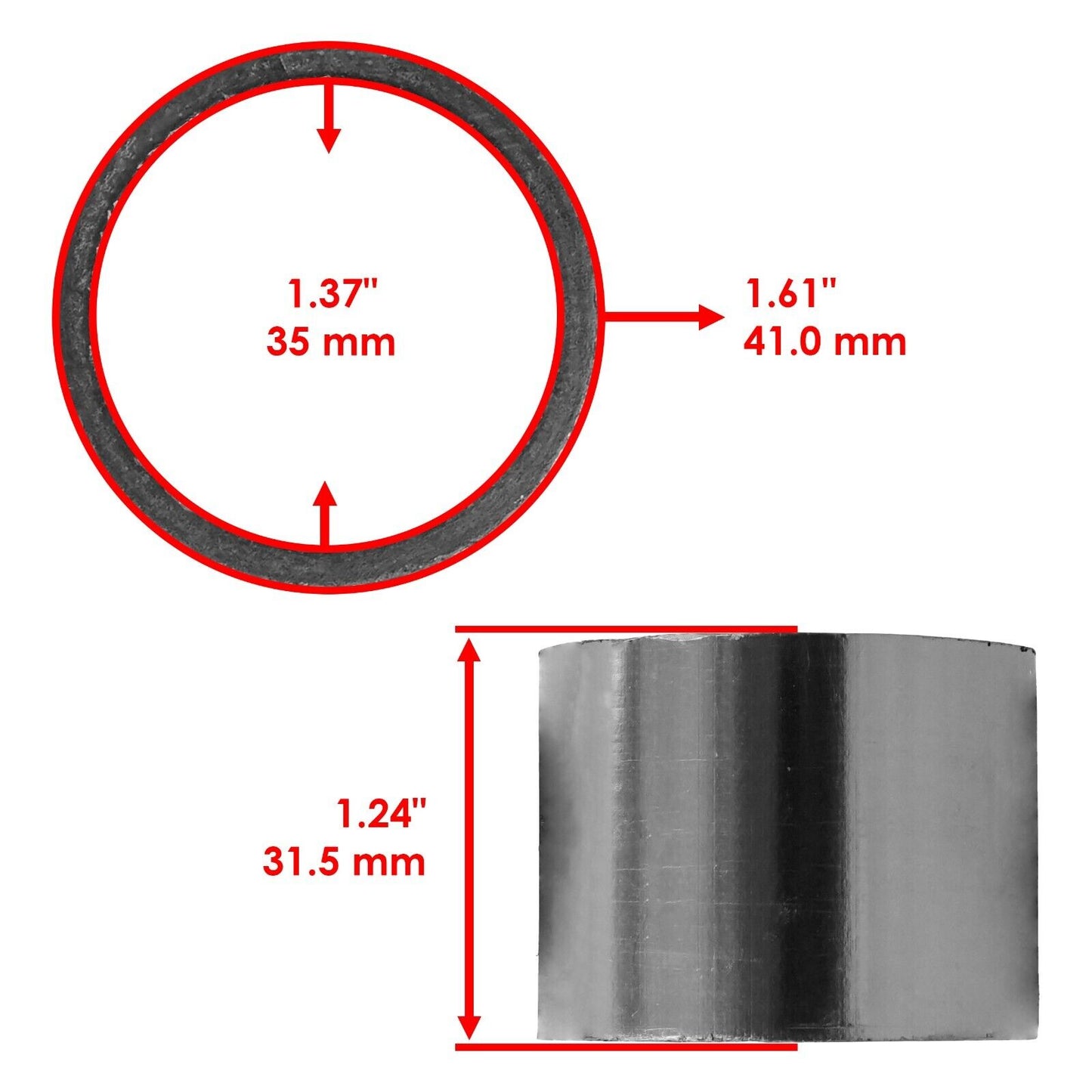 Exhaust Gasket for Polaris 0452584 0455353 / Phoenix 200 Sawtooth 200