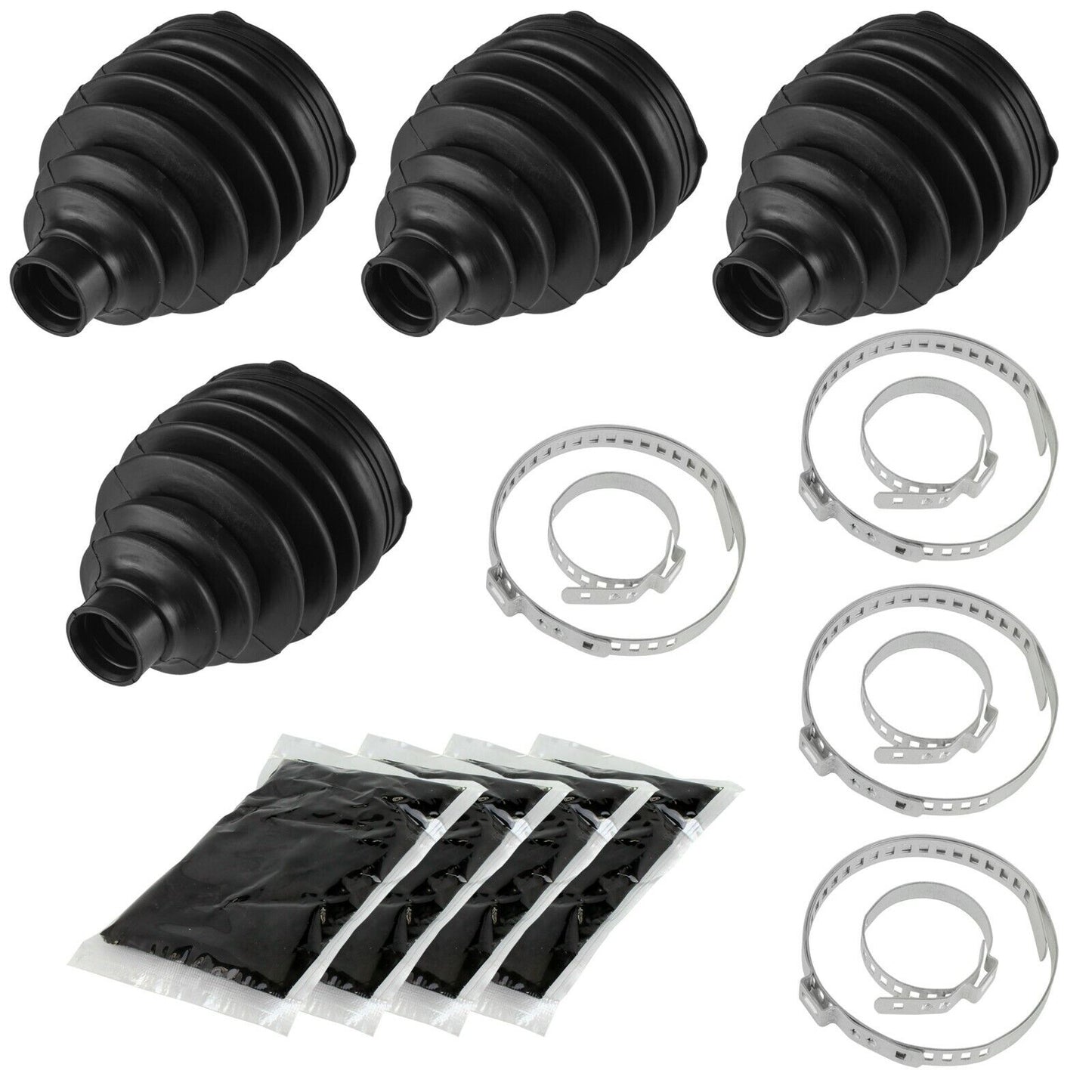 2 Front Axle Inner Outer CV Boot Kit for Polaris Sportsman 800 EFI 2007-2010