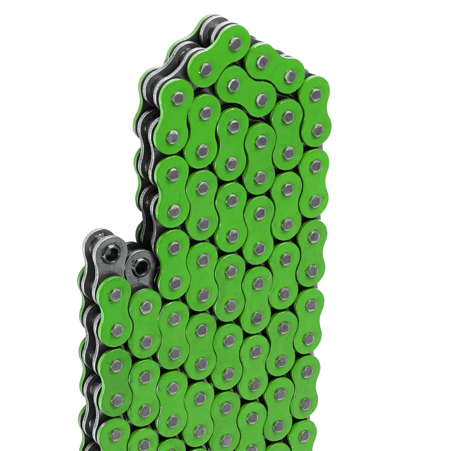 520 X 120 Links Motorcycle Atv Green O-Ring Drive Chain 520-Pitch 120-Links